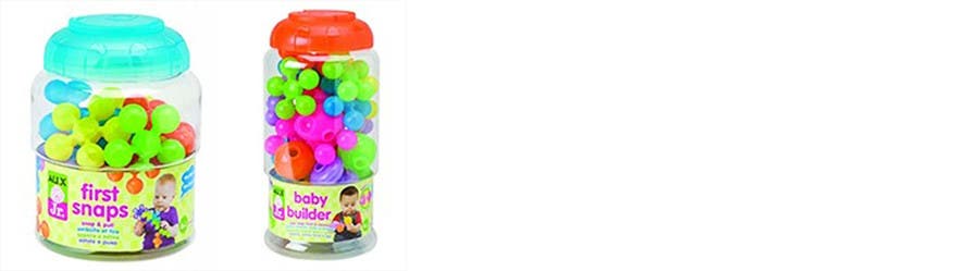 ALEX Jr. First Snaps and Baby Builder Play Sets.