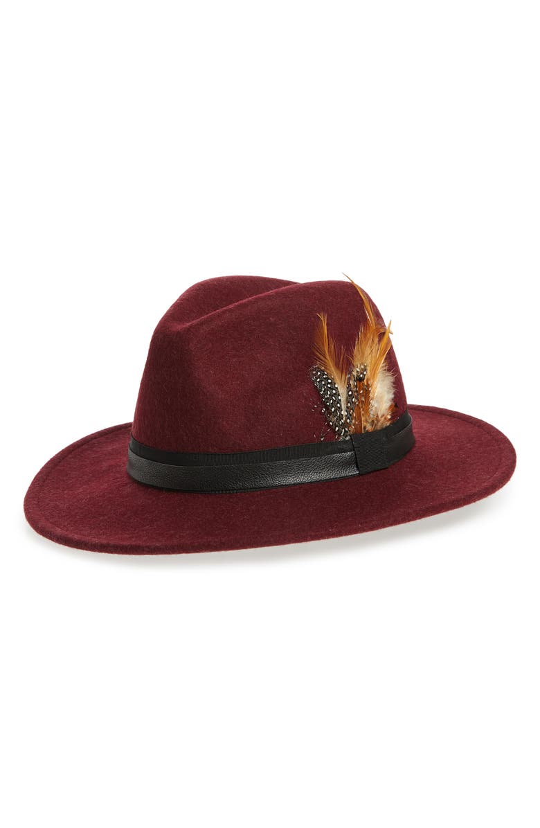 Treasure & Bond Feather Trim Panama Hat | Nordstrom