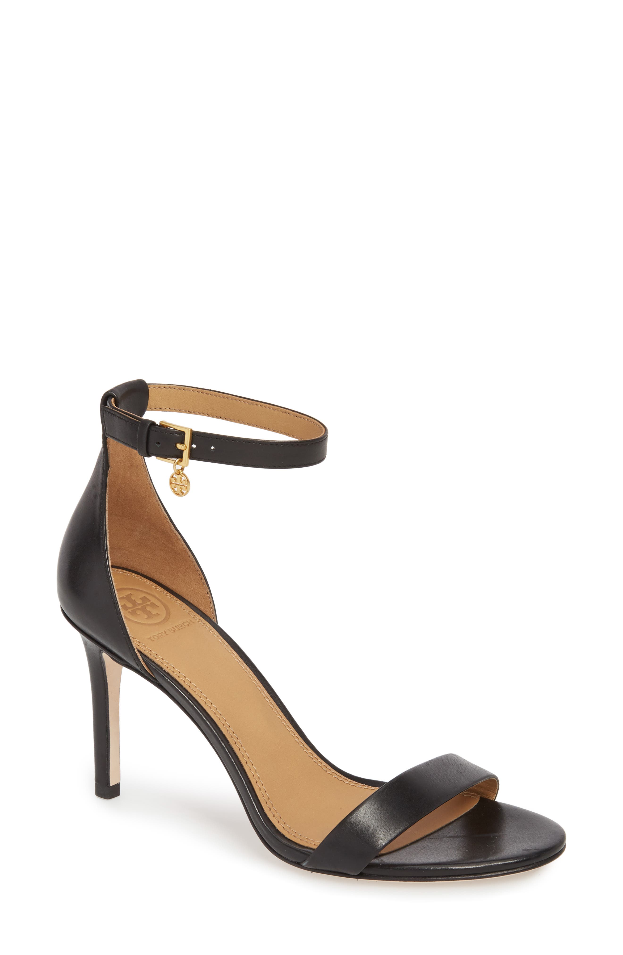 Tory Burch Ellie Ankle Strap Sandal- Black