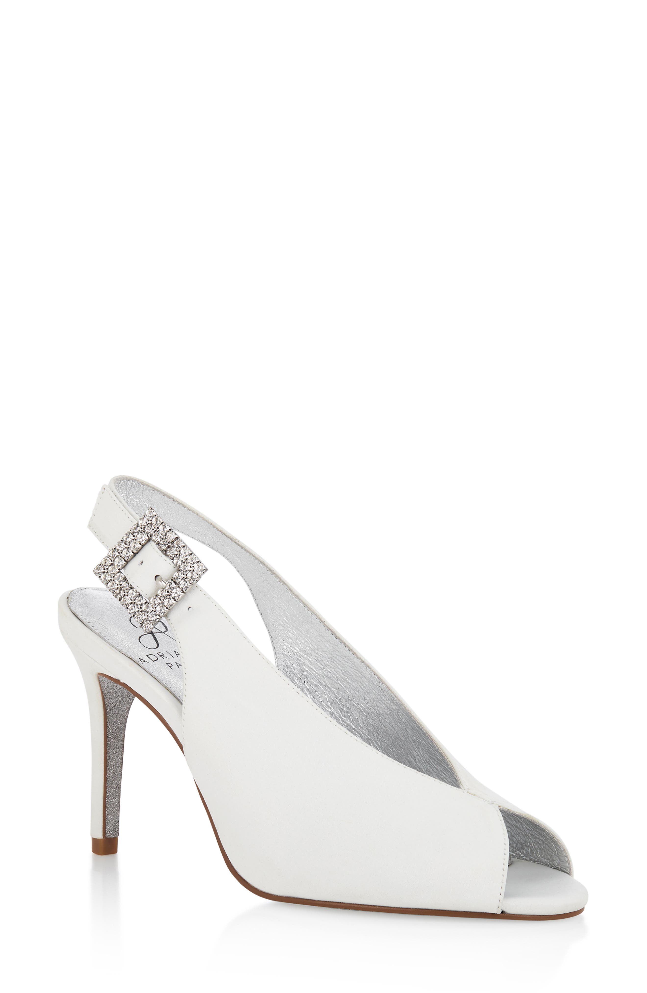 Adrianna Papell Fiora Slingback Pump- White