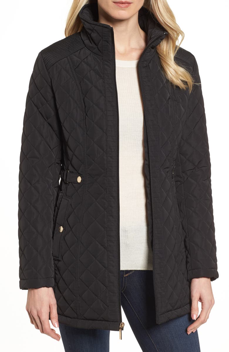 Gallery Quilted Long Jacket | Nordstrom