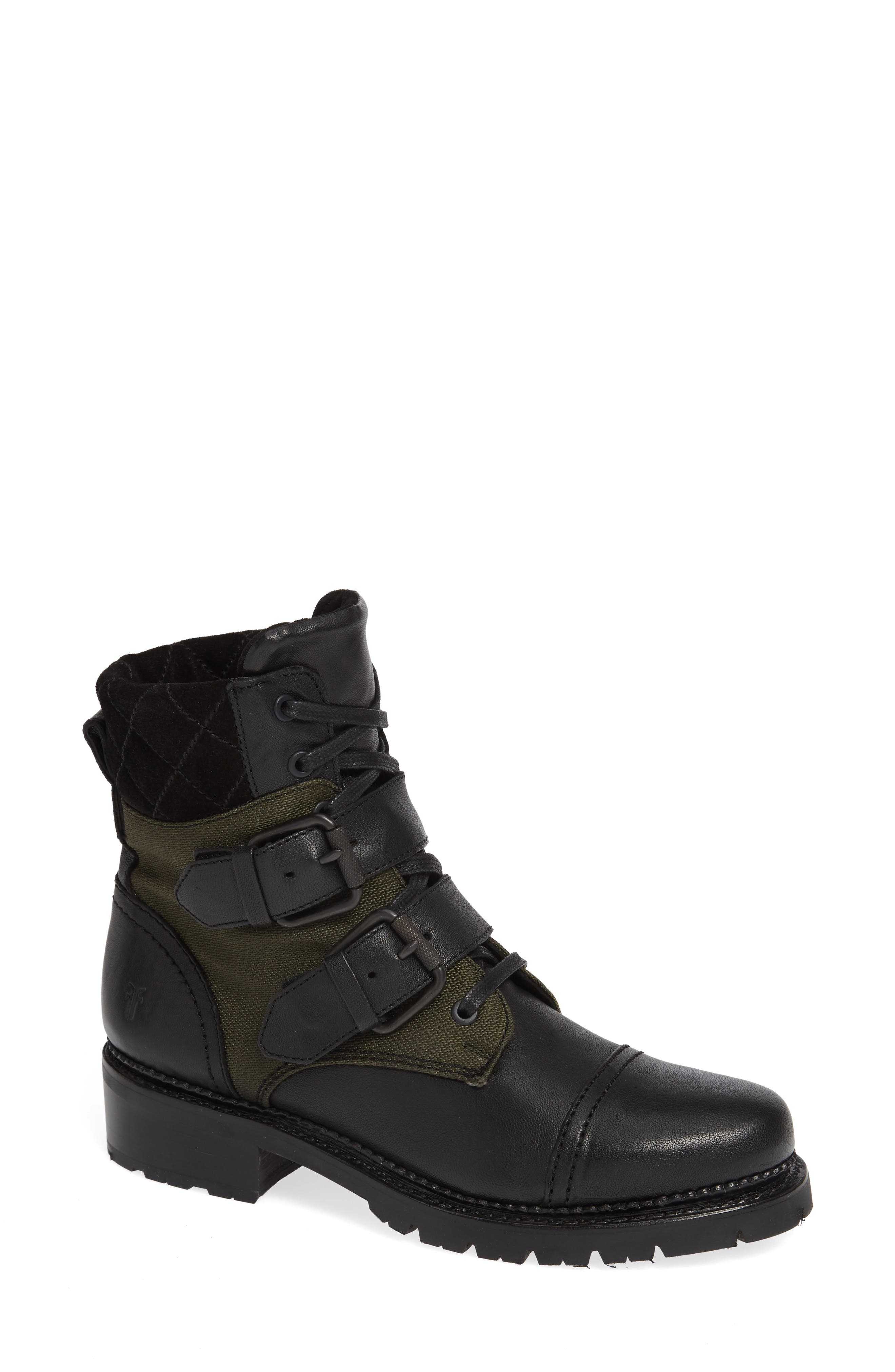 Frye Samantha Hiking Boot- Black