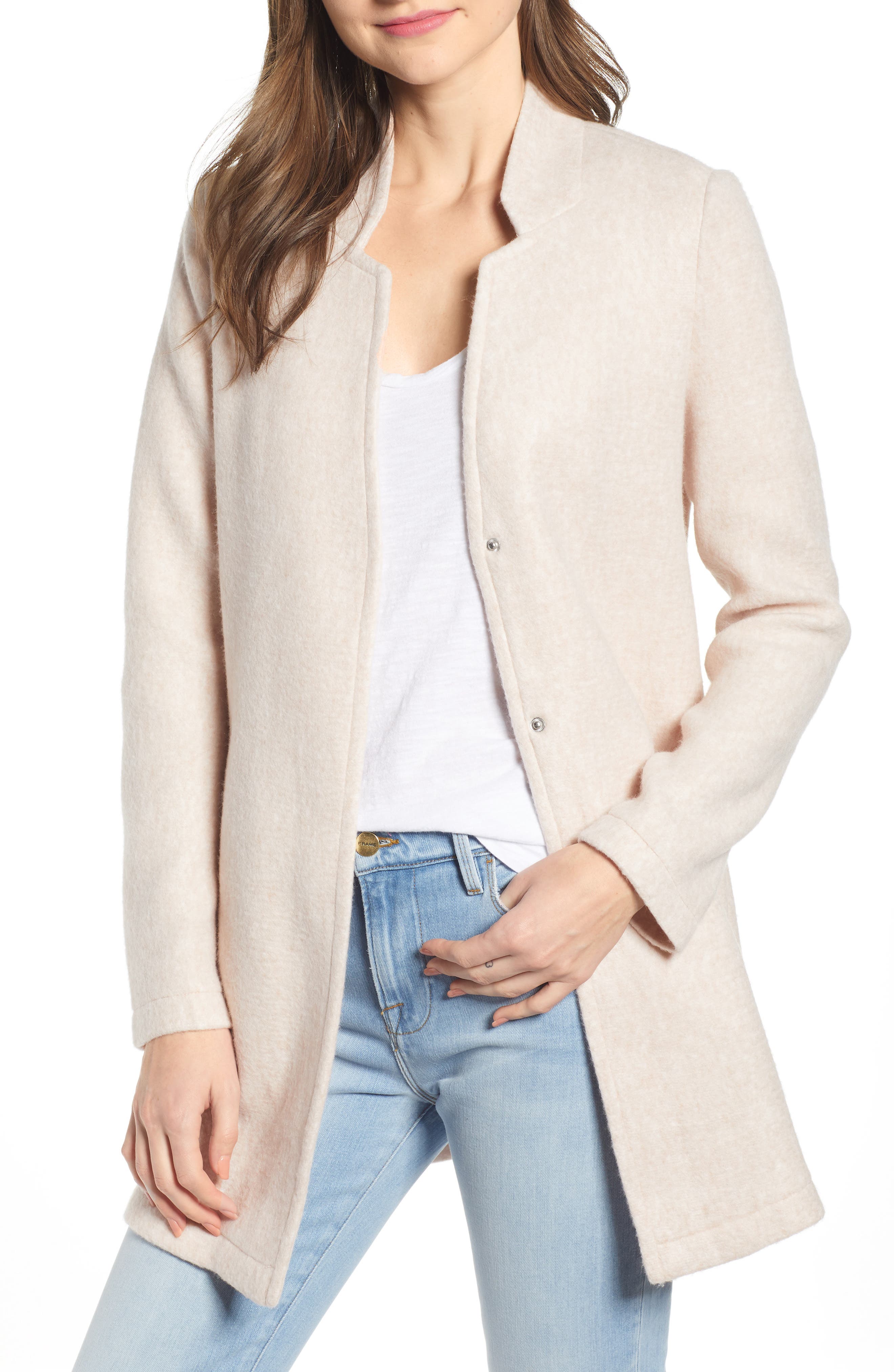 Vero Moda Katrine Brushed Fleece Jacket, Brown