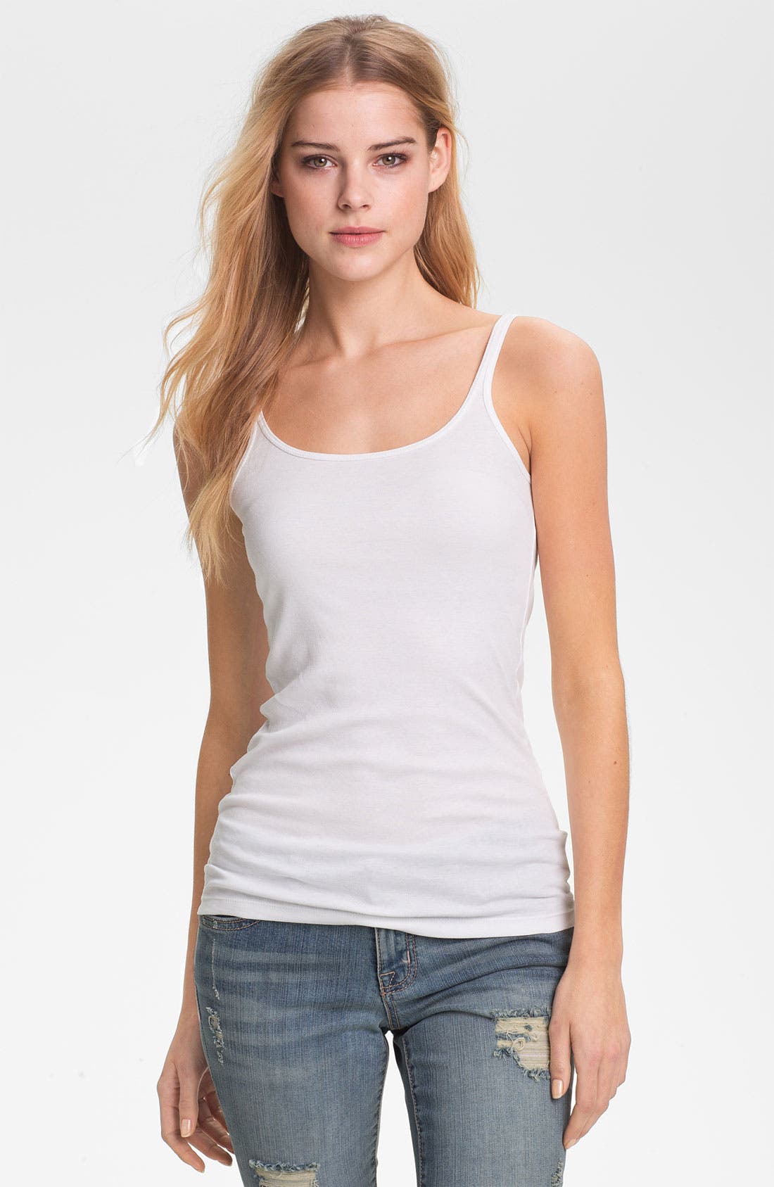 Halogen® Skinny Strap Tank (Regular & Petite) Nordstrom