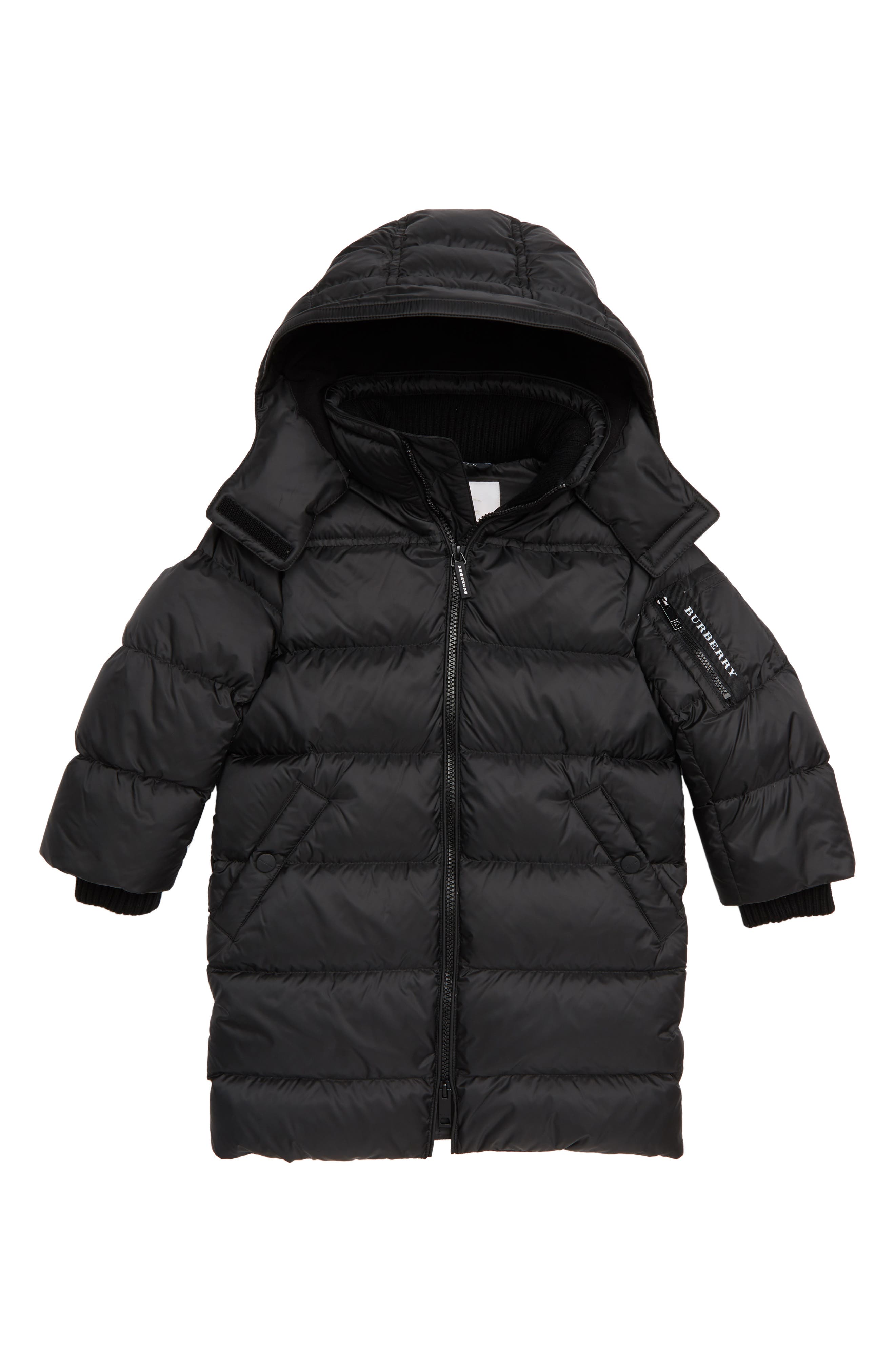 Burberry Waterproof Down Puffer Coat, Y - Black