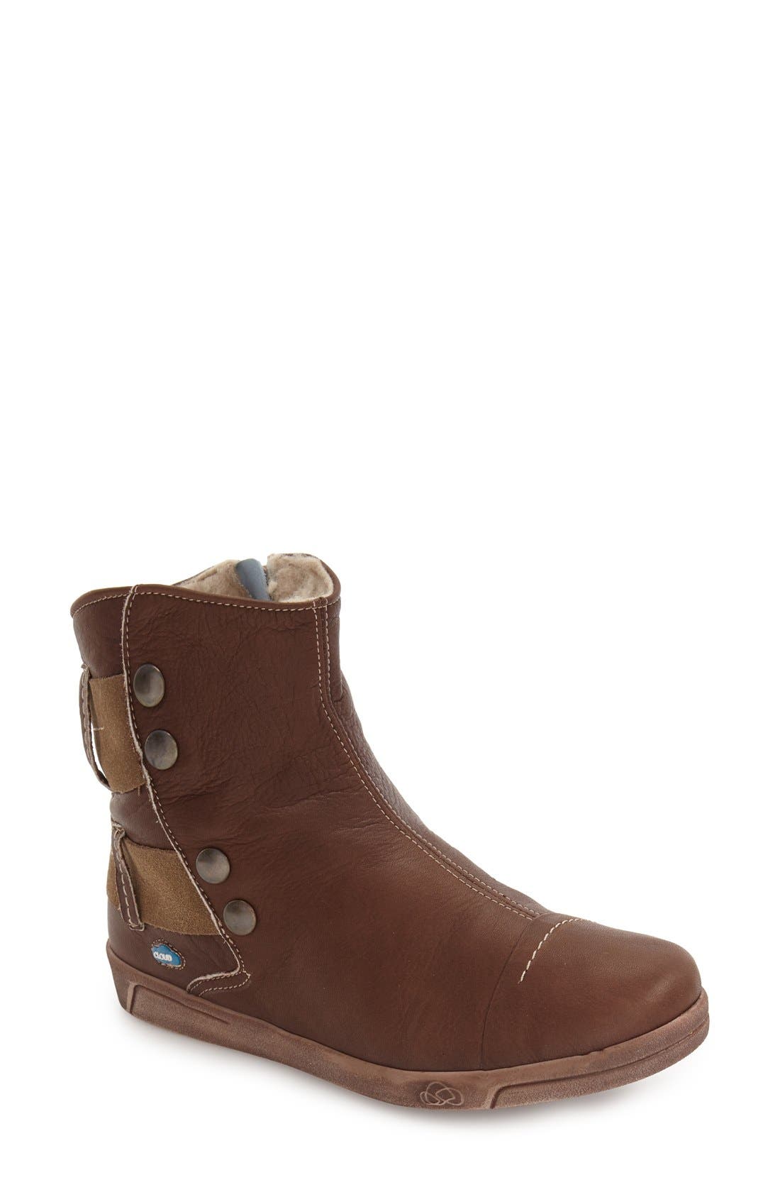 Cloud Aline Fantasy Shearling Lined Boot - Brown