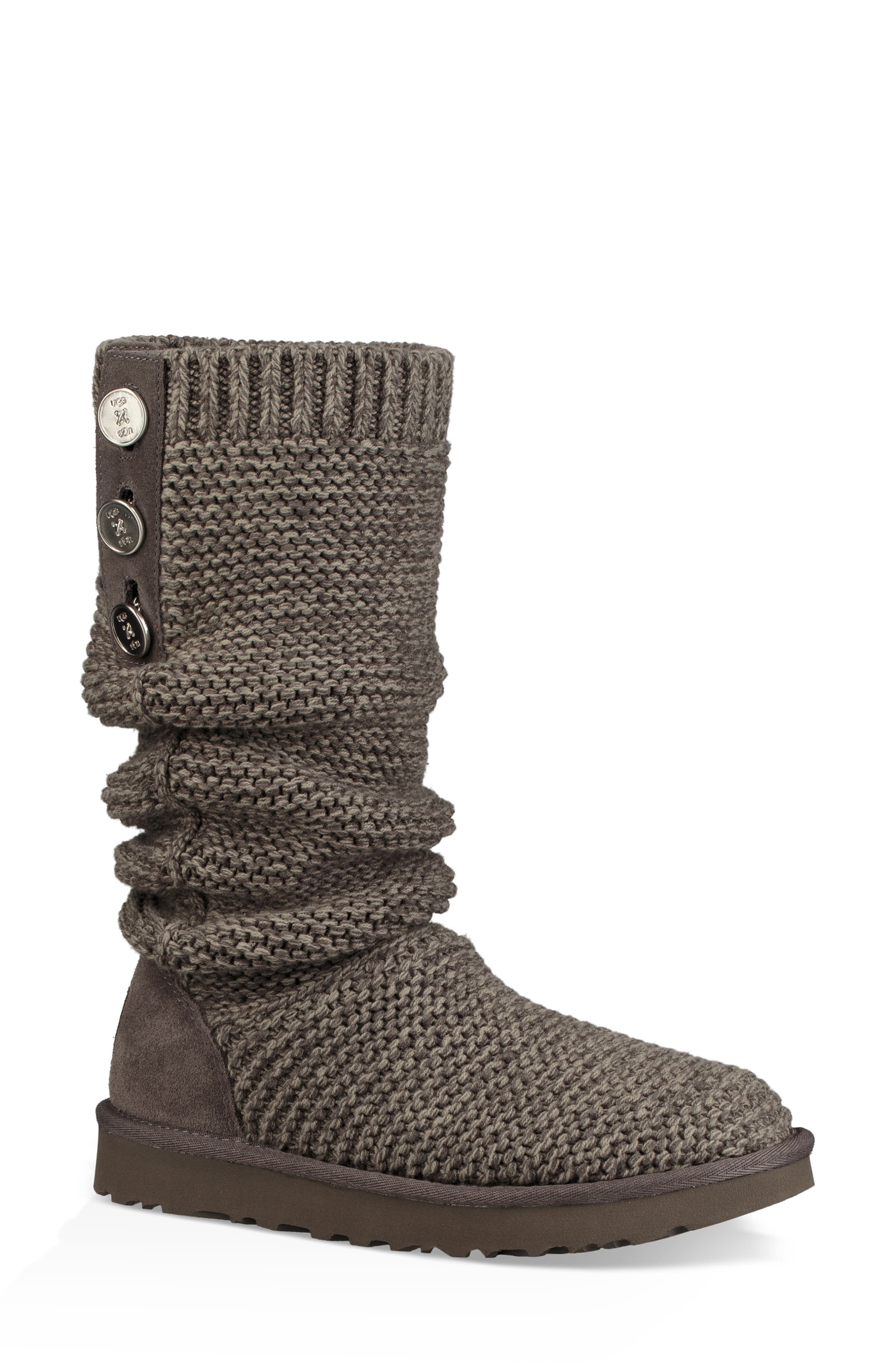 Ugg Purl Cardy Knit Boot, Grey