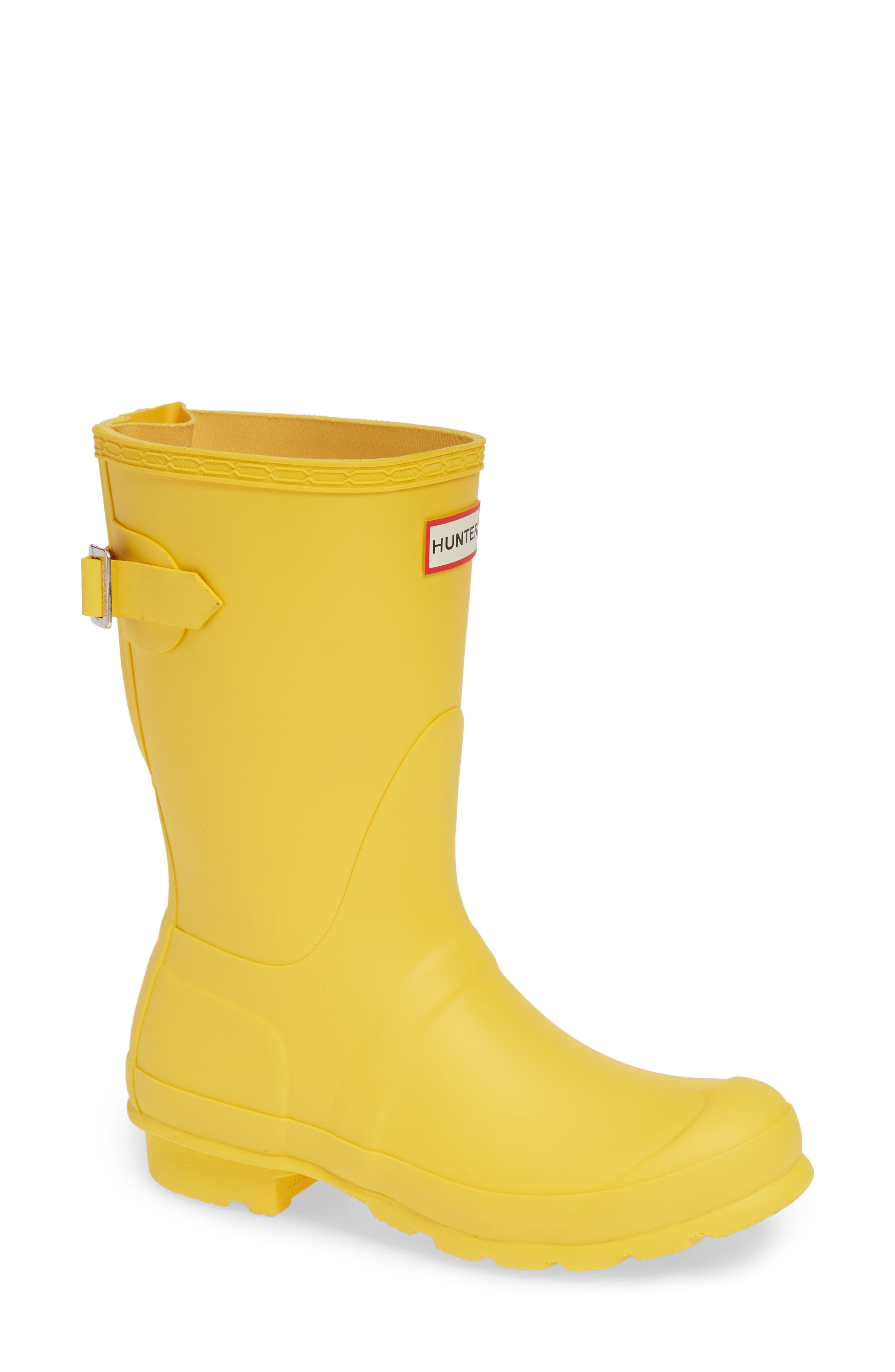 Hunter Original Short Back Adjustable Rain Boot (Women) Nordstrom