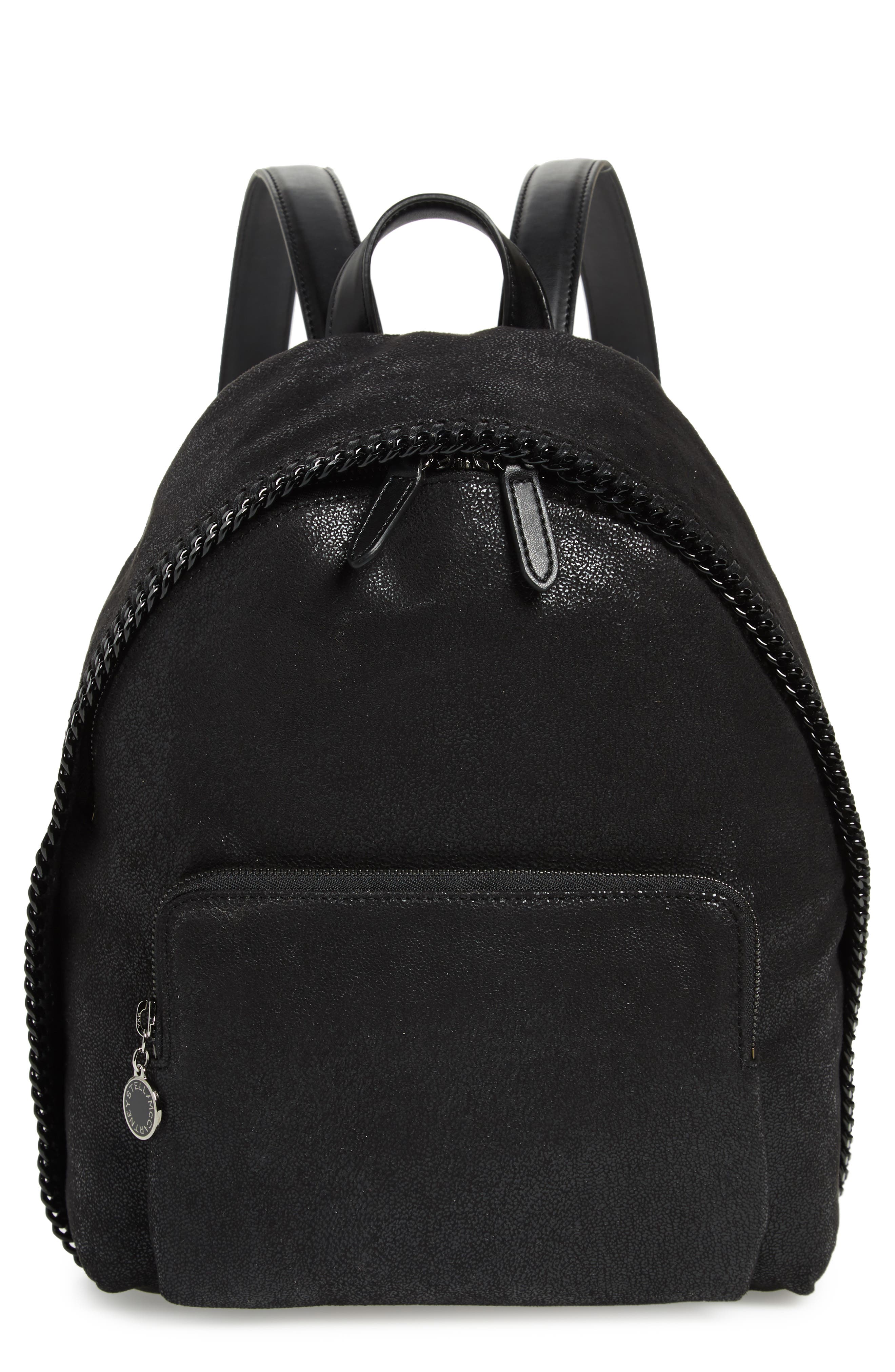 Stella Mccartney Small Falabella Faux Leather Backpack - Black