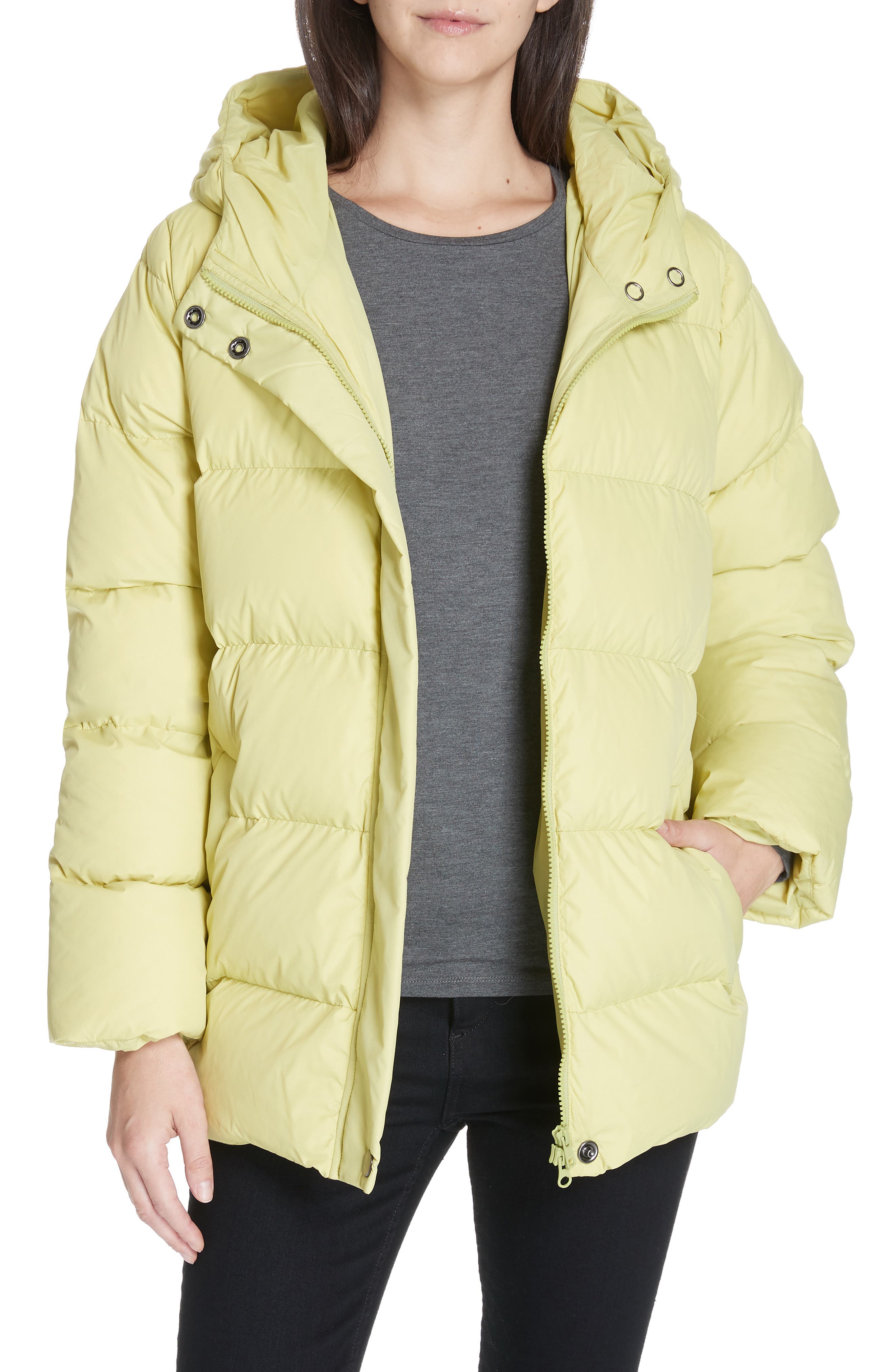 Eileen Fisher Hooded Down Jacket