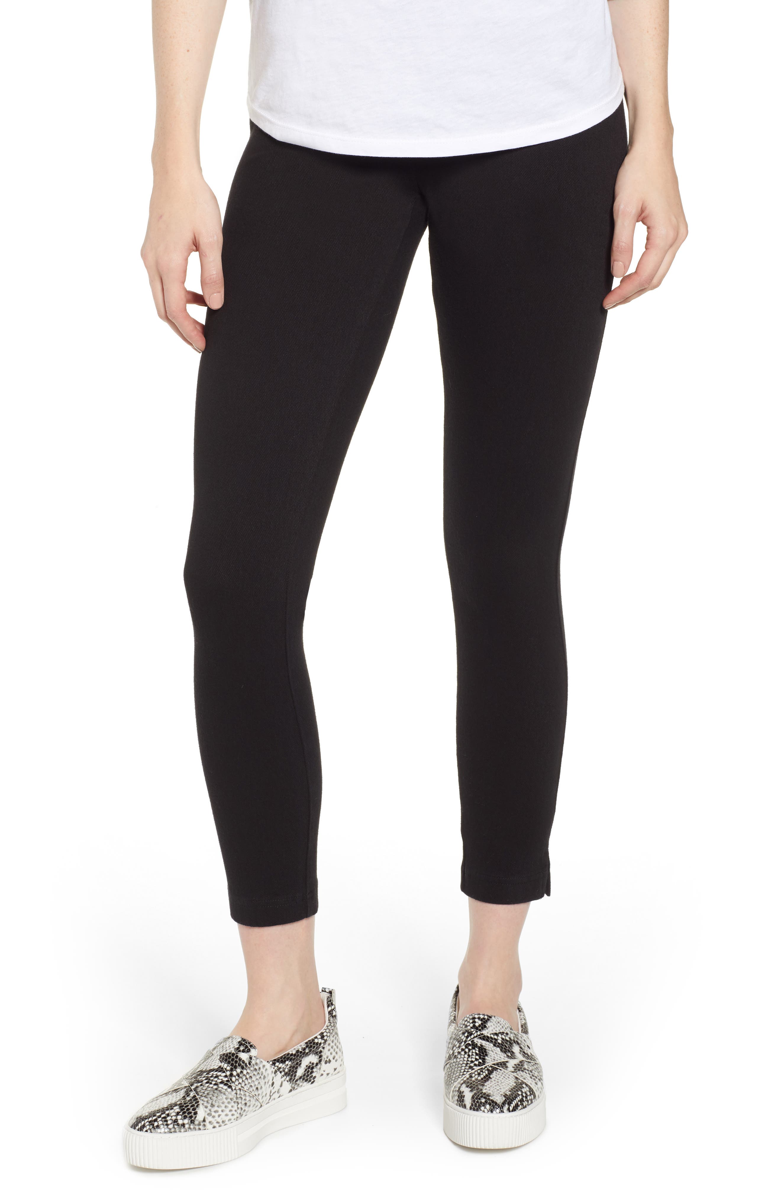 Lysse High Waist Skinny Denim Leggings, Black