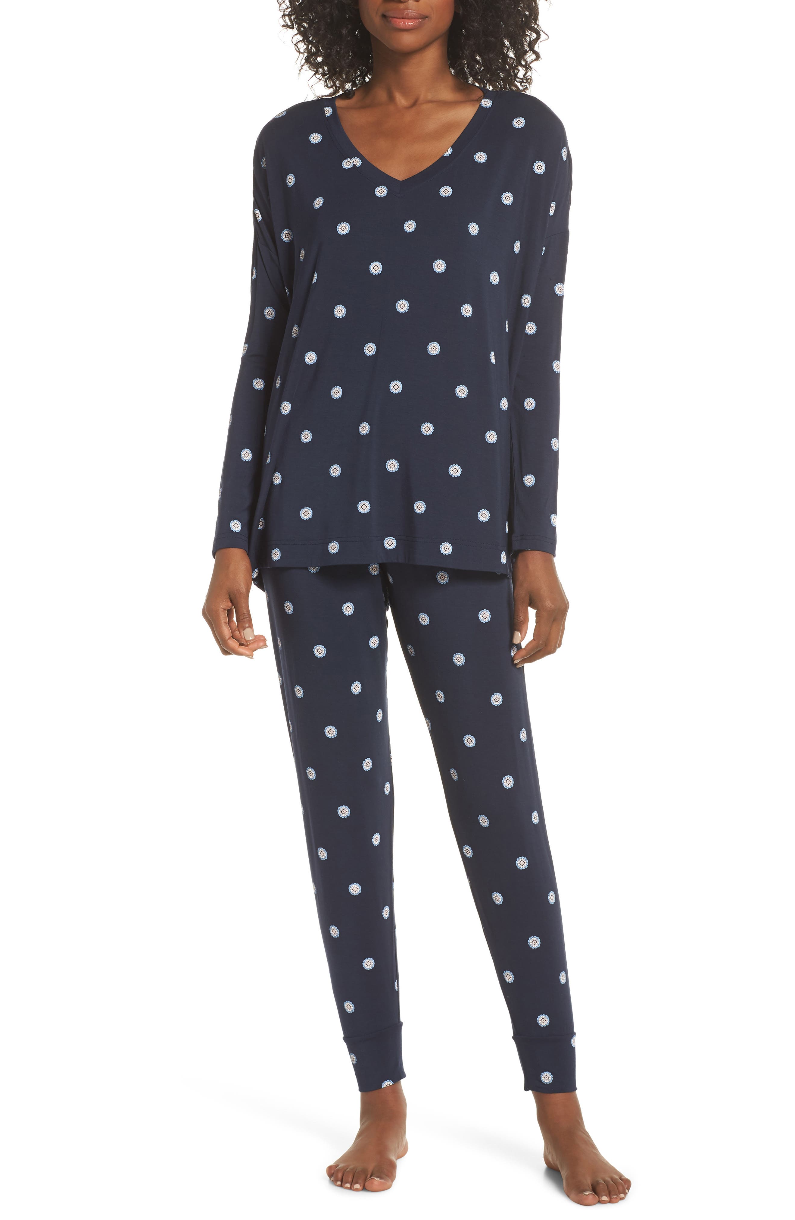 Nordstrom Lingerie Moonlight Pajamas, Blue