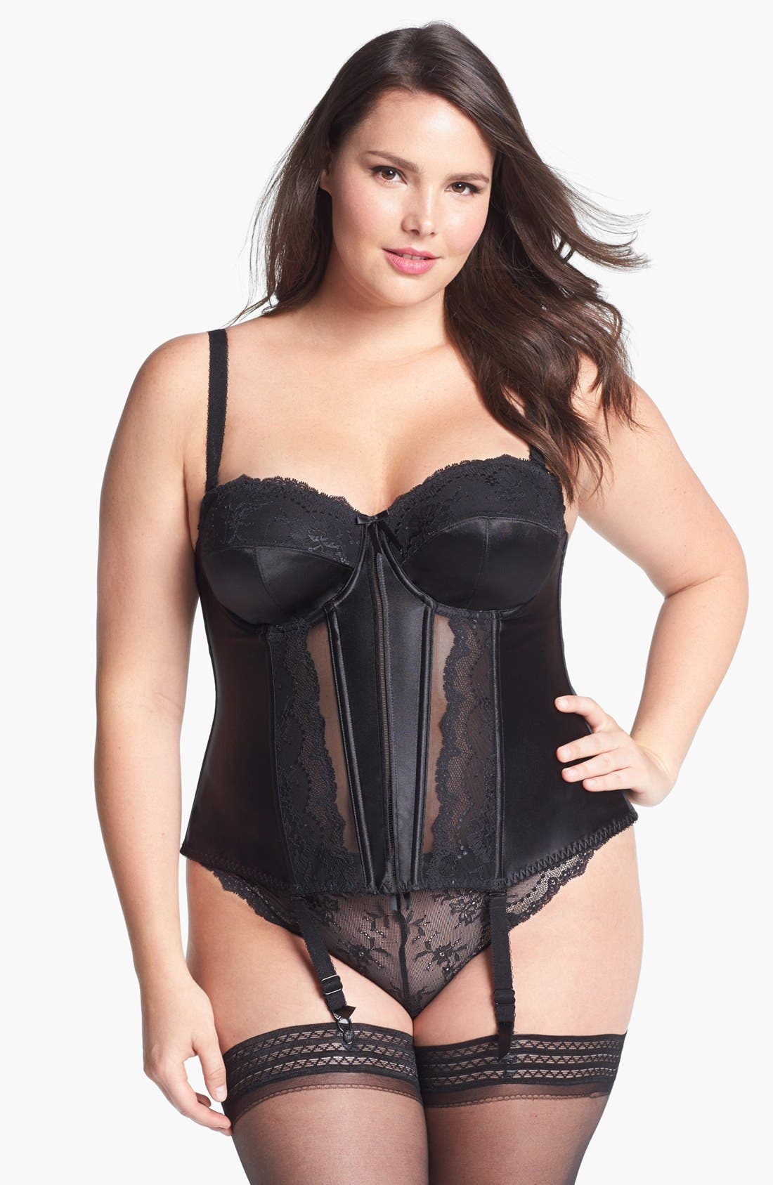 Elomi 'Maria' Basque Corset (Plus Size) Nordstrom