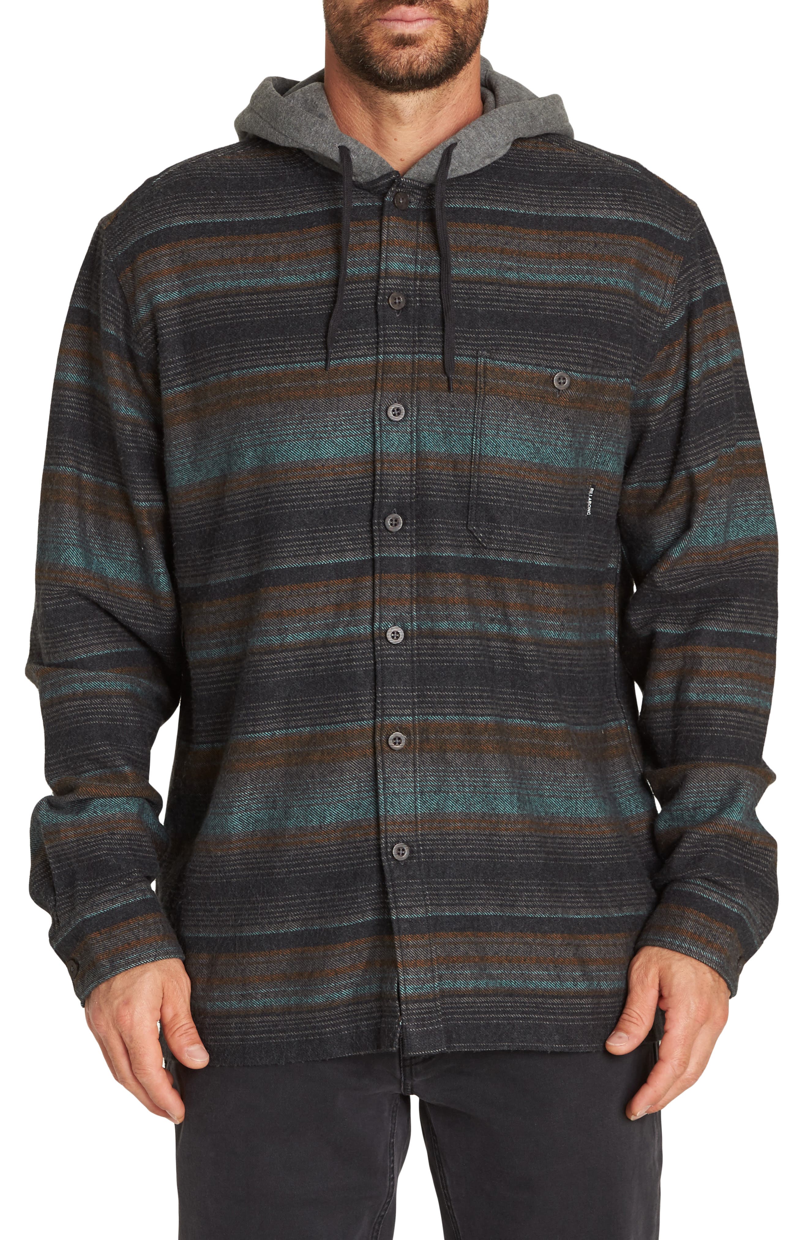 Billabong Baja Hooded Flannel Shirt