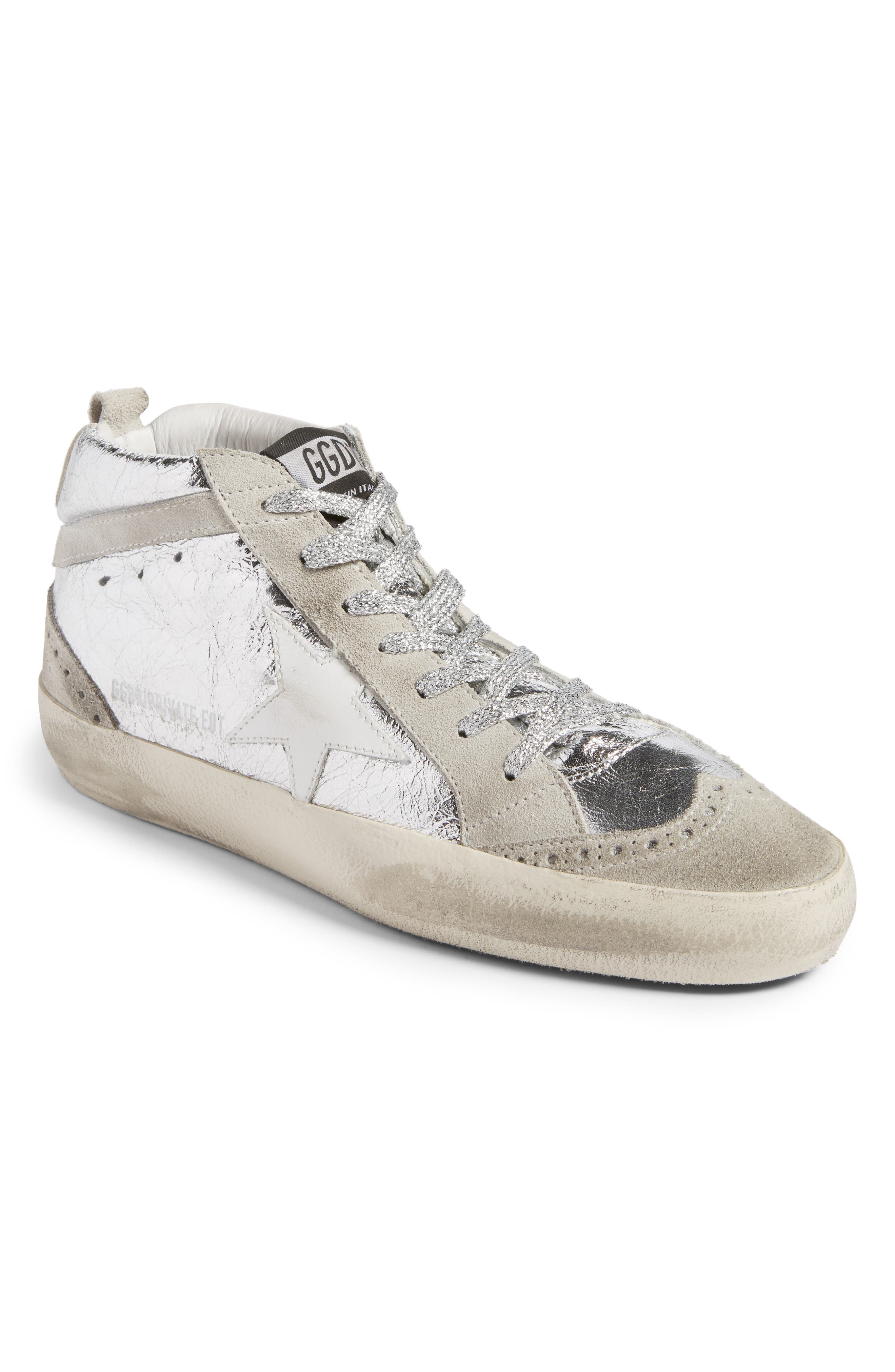 Golden Goose Mid Star Metallic Sneaker (Women) Nordstrom
