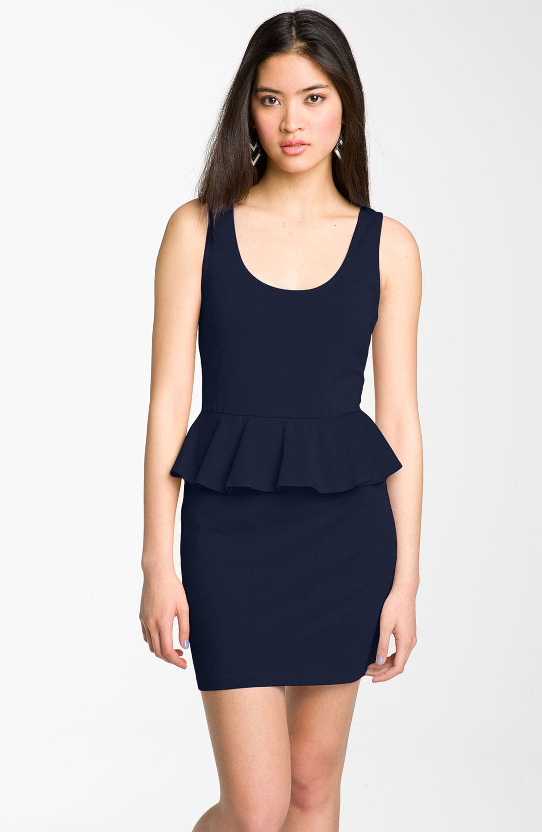 Mimi Chica Cutout Peplum Dress (Juniors) Nordstrom