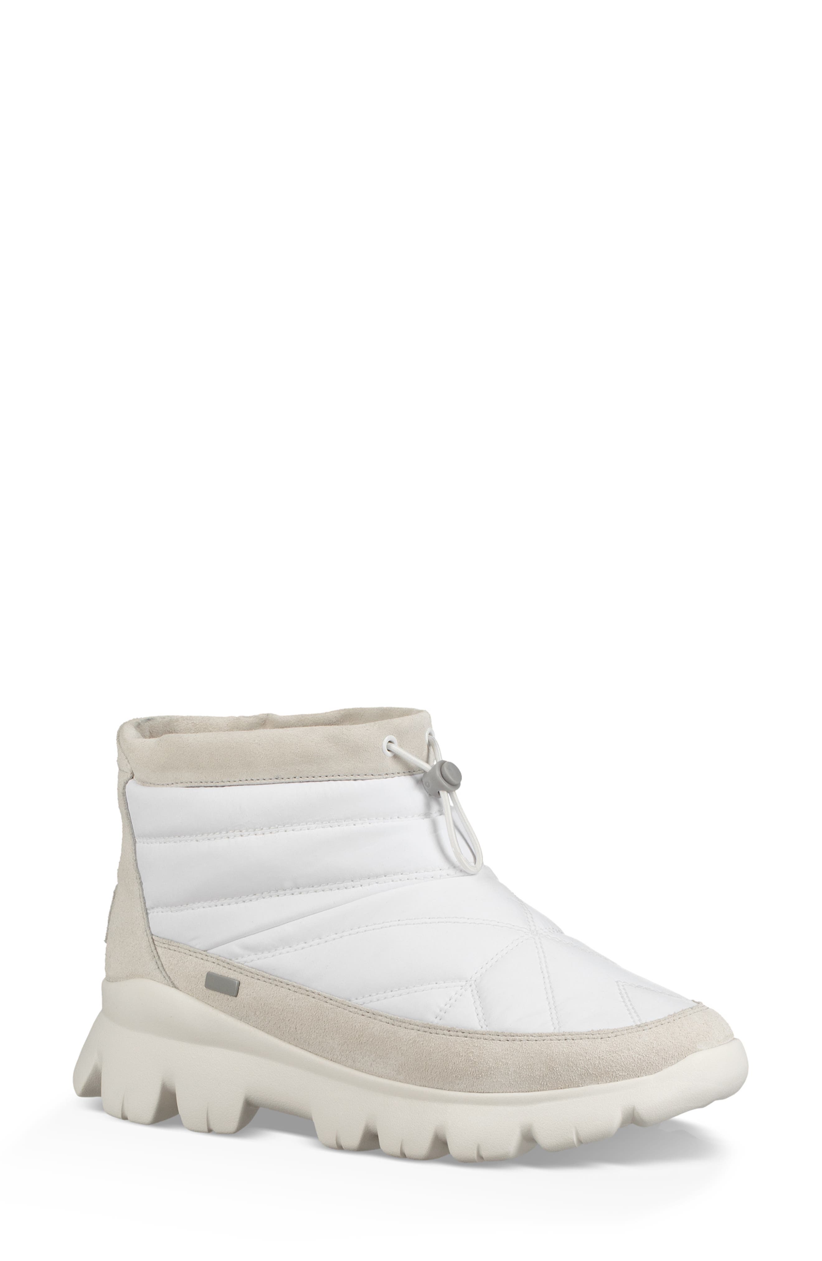Ugg Centara Water Resistant Quilted Bootie- White