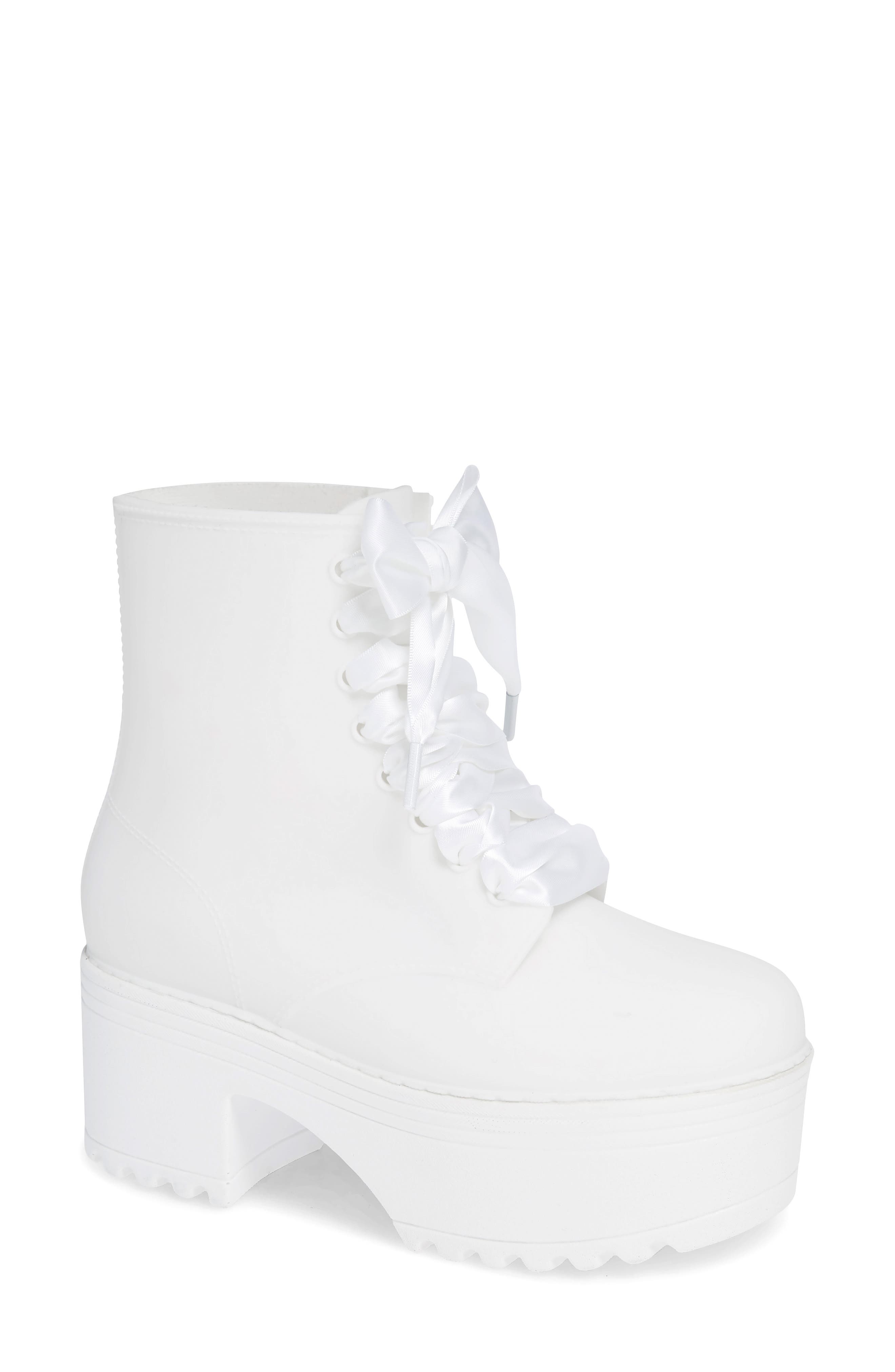 Jeffrey Campbell Waterproof Fog Boot, White
