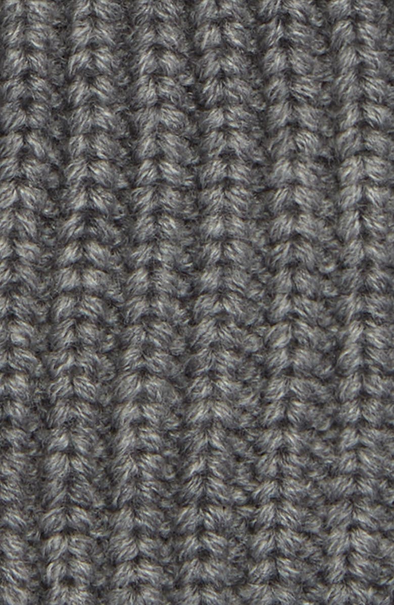 Allsaints Half Cardigan Stitch Beanie - Grey In Grey Marl | ModeSens