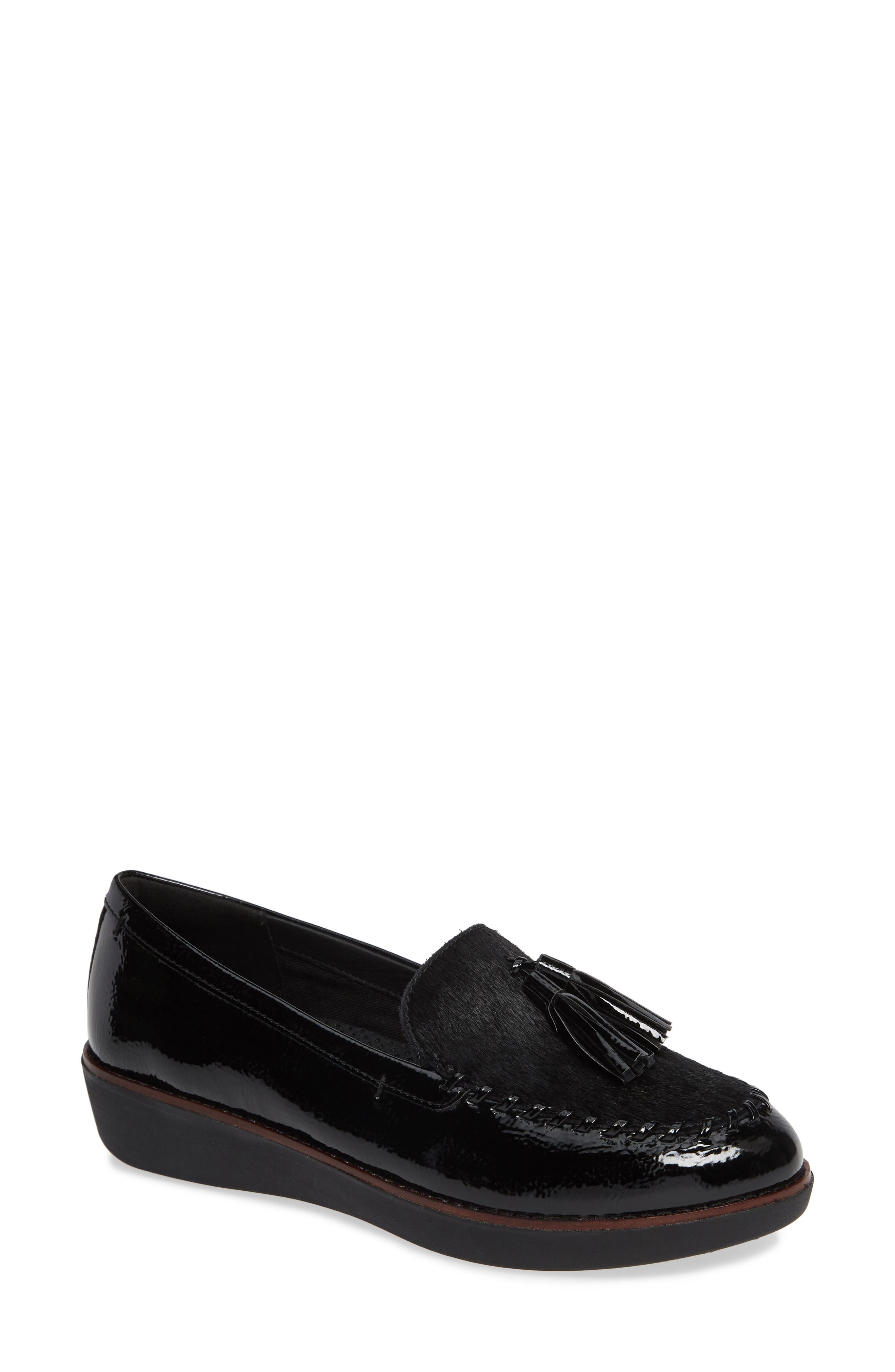 Fitflop Petrina Genuine Calf Hair Loafer, Black