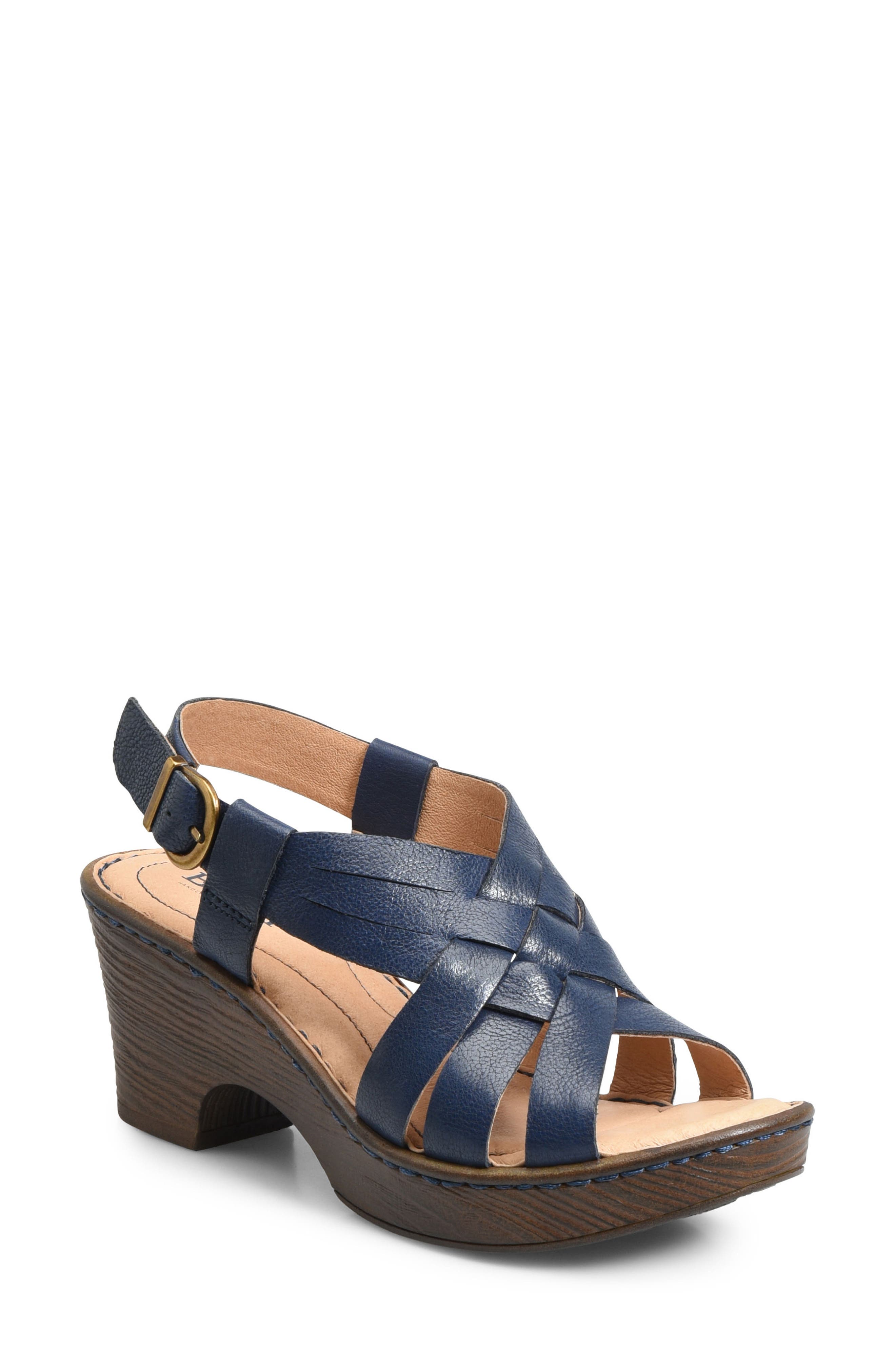 B?rn Crevalle Platform Sandal, Blue