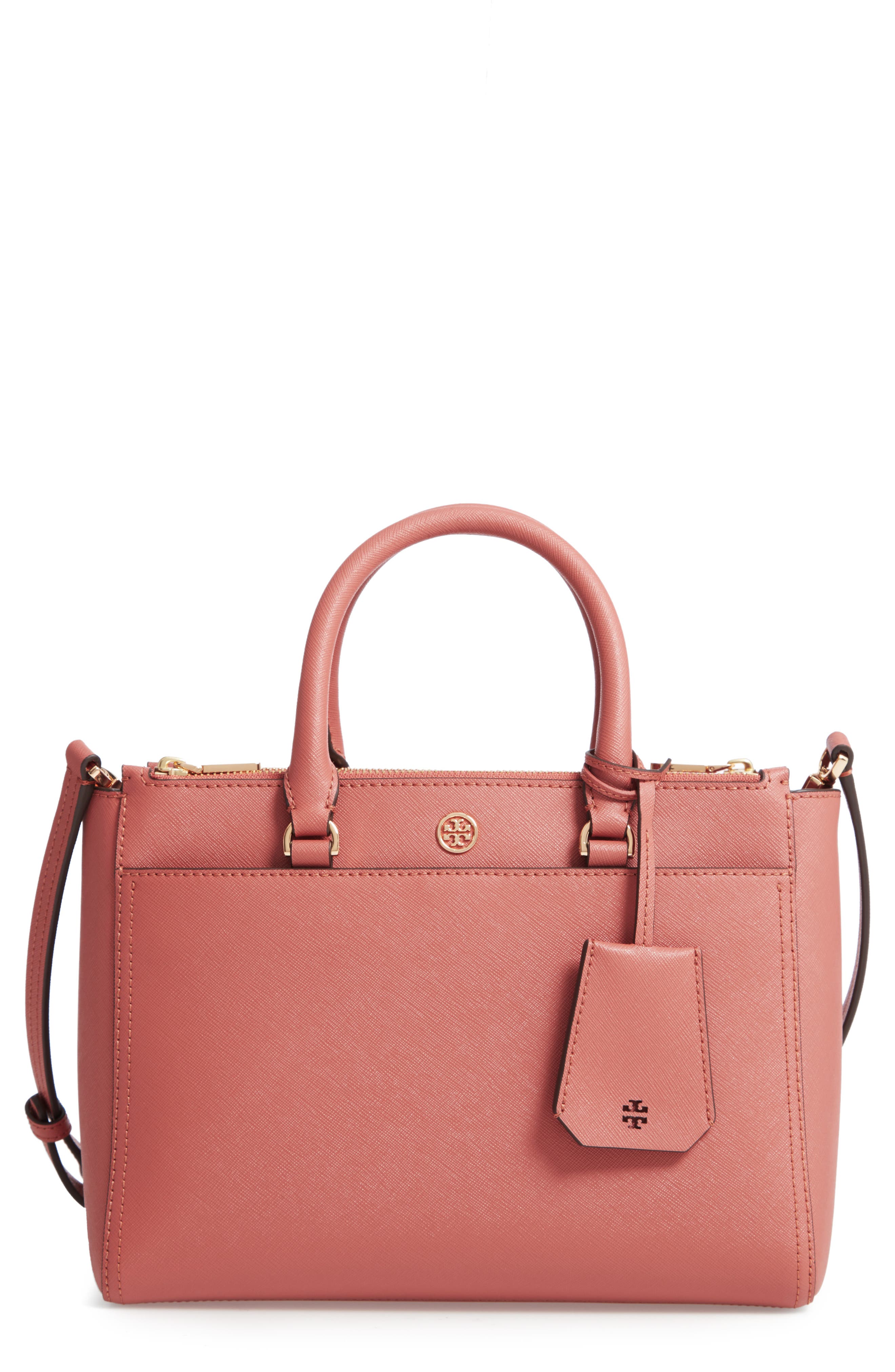 Tory Burch Small Robinson Double-Zip Leather Tote | Nordstrom