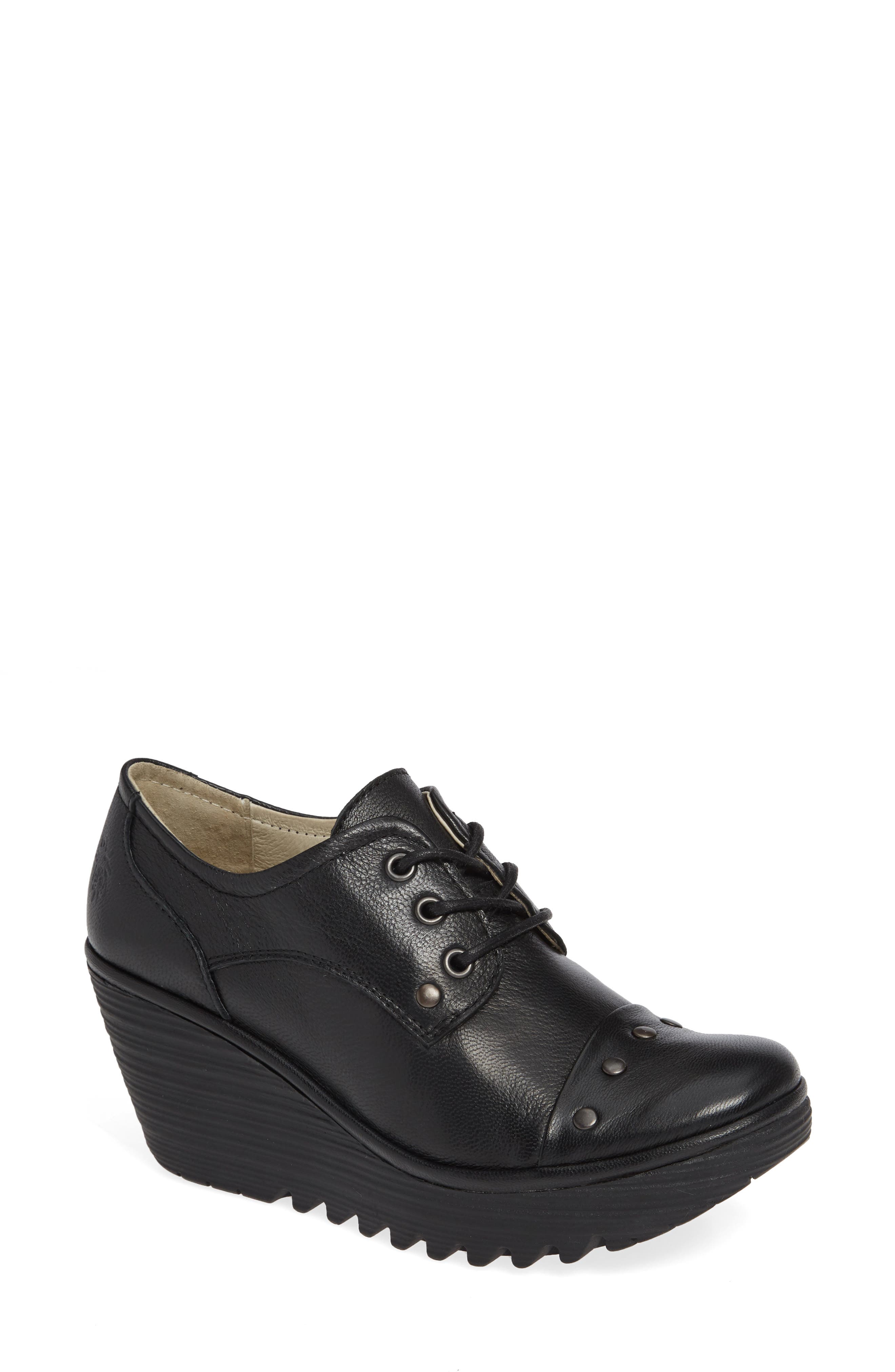 Fly London Yoti Lace-Up Wedge