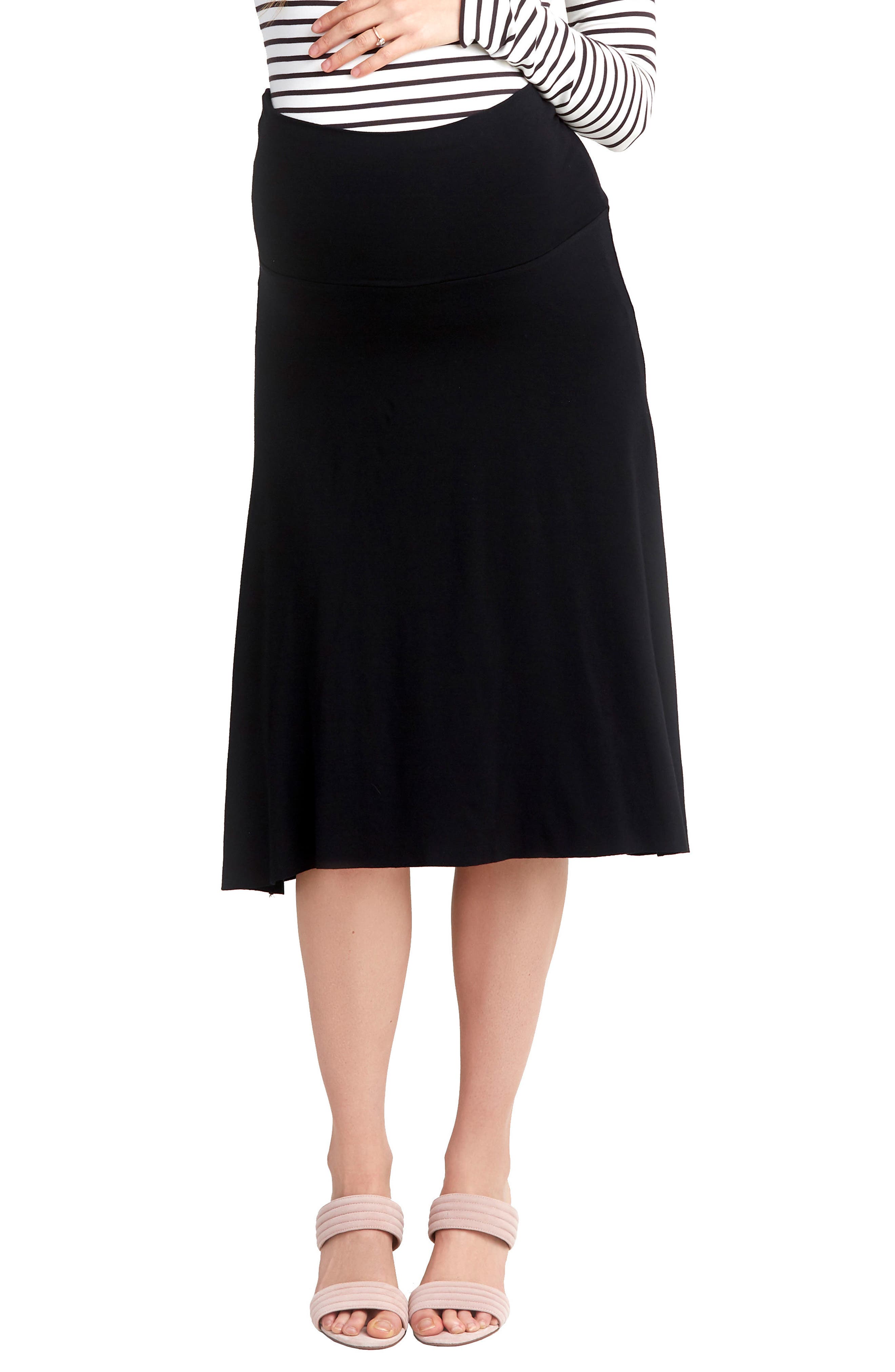 Nom Nola Maternity Skirt, Black