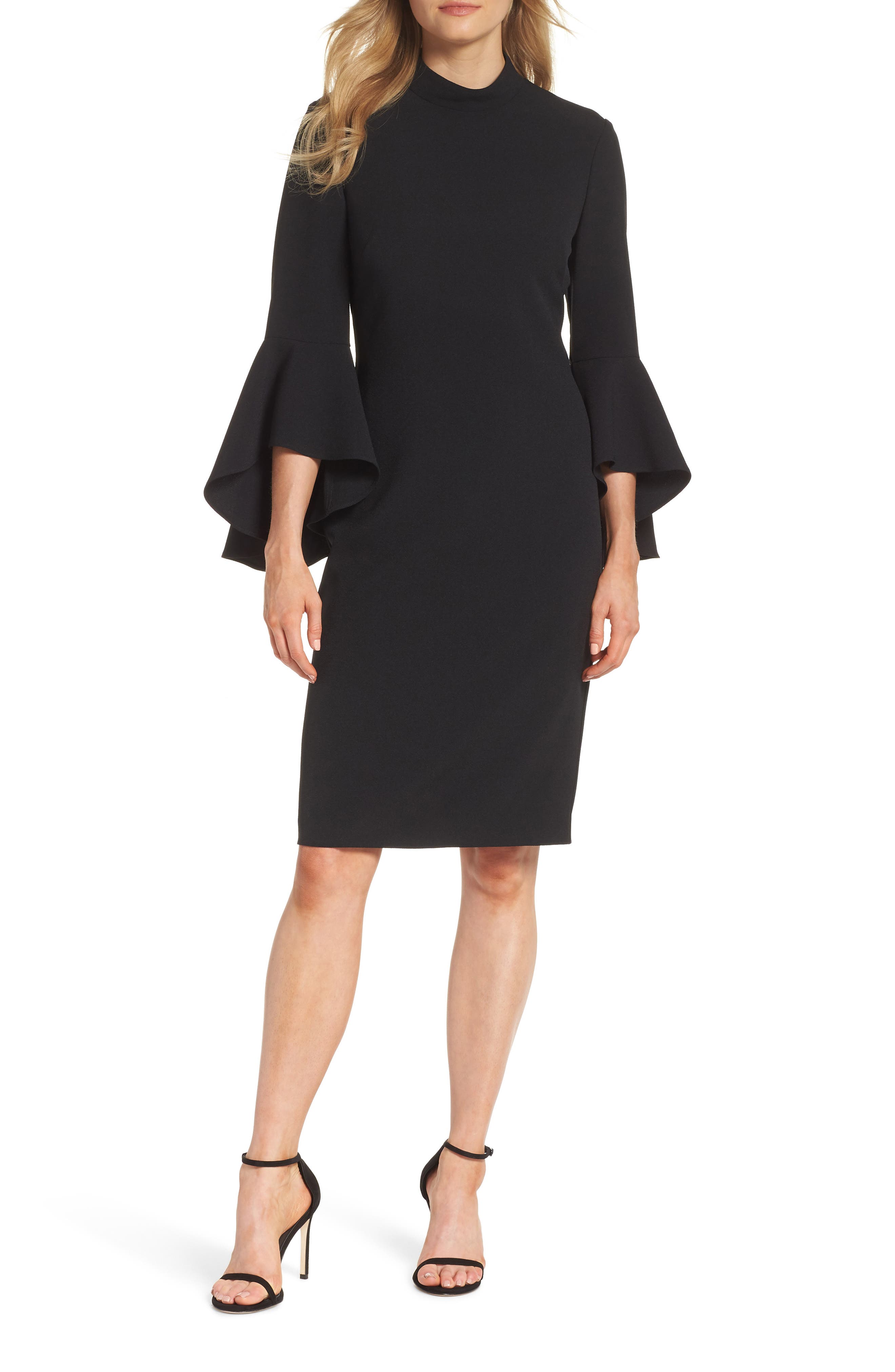 Eliza J Bell Sleeve Midi Dress