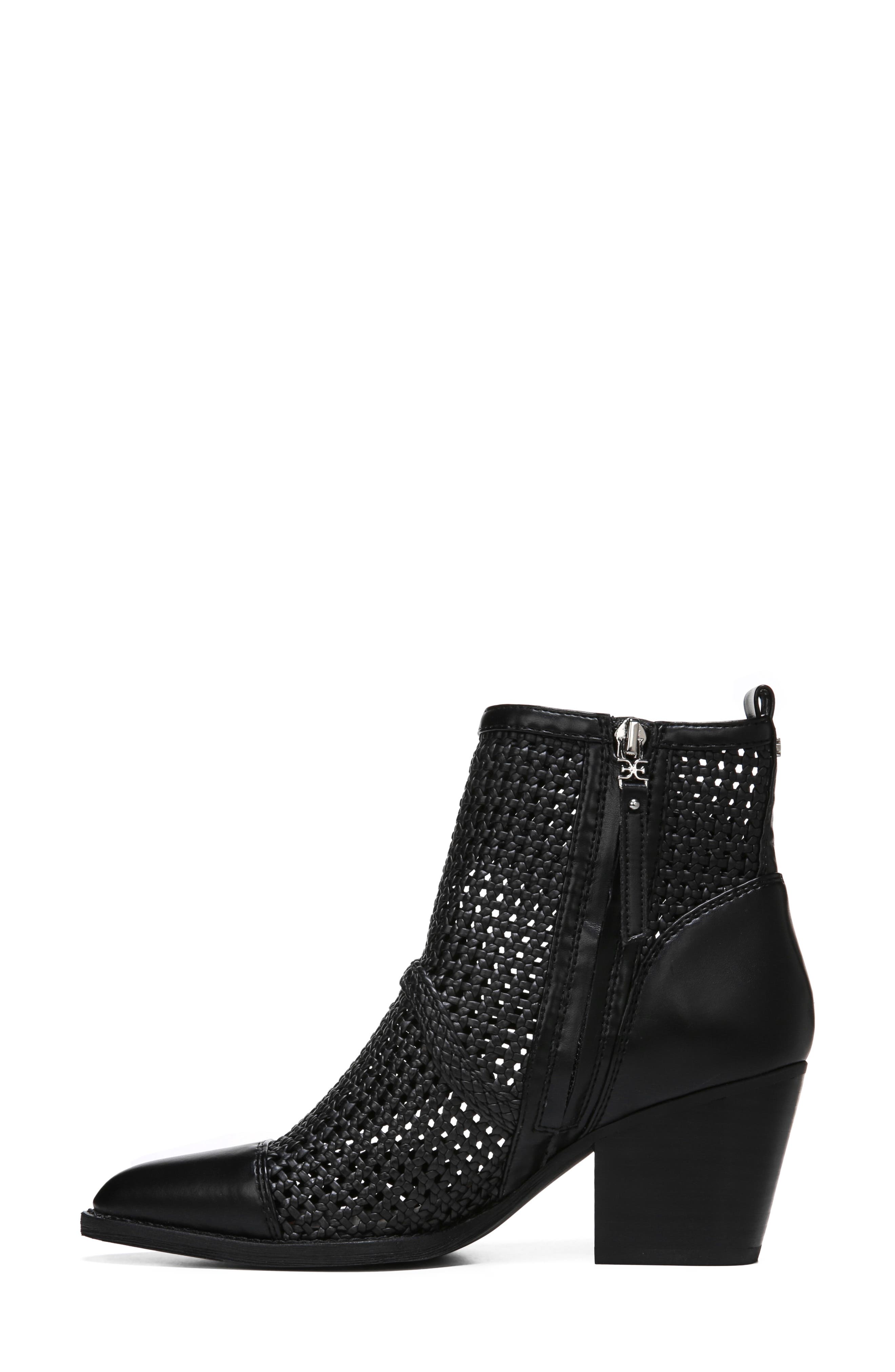 elita woven cap toe bootie