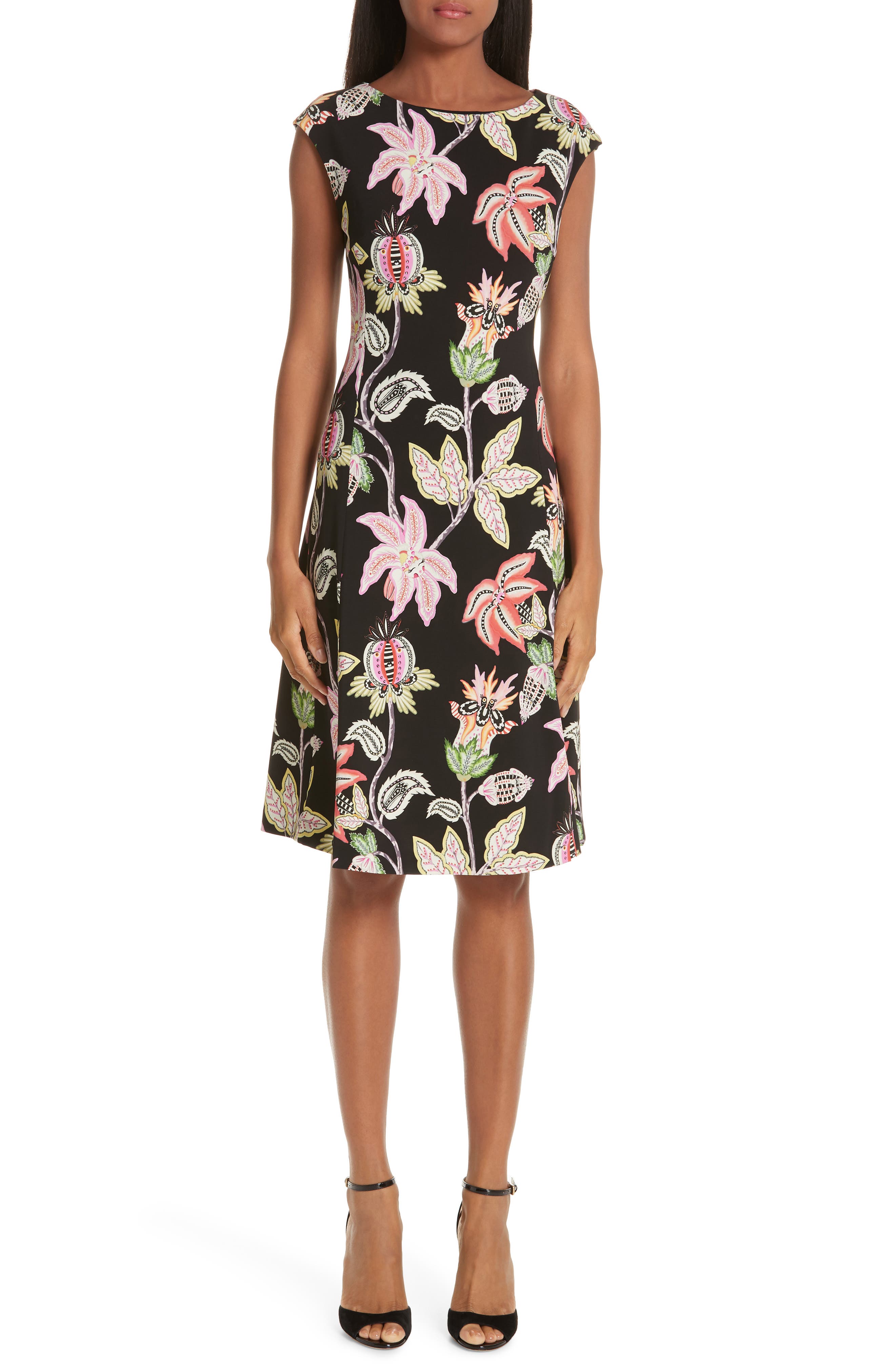 Etro Floral Print Jersey Dress