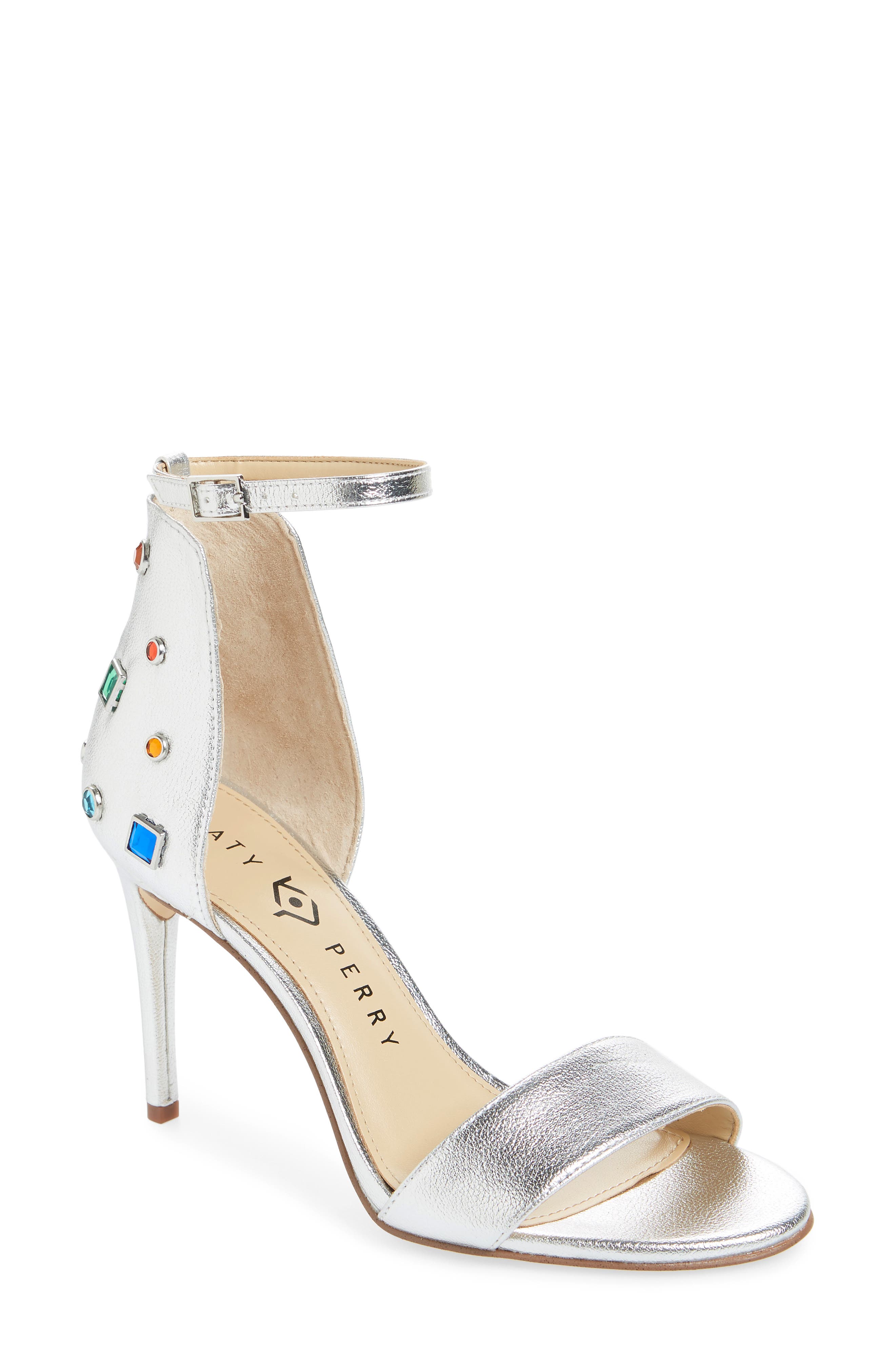 Katy Perry Jewel Ankle Strap Sandal, Metallic