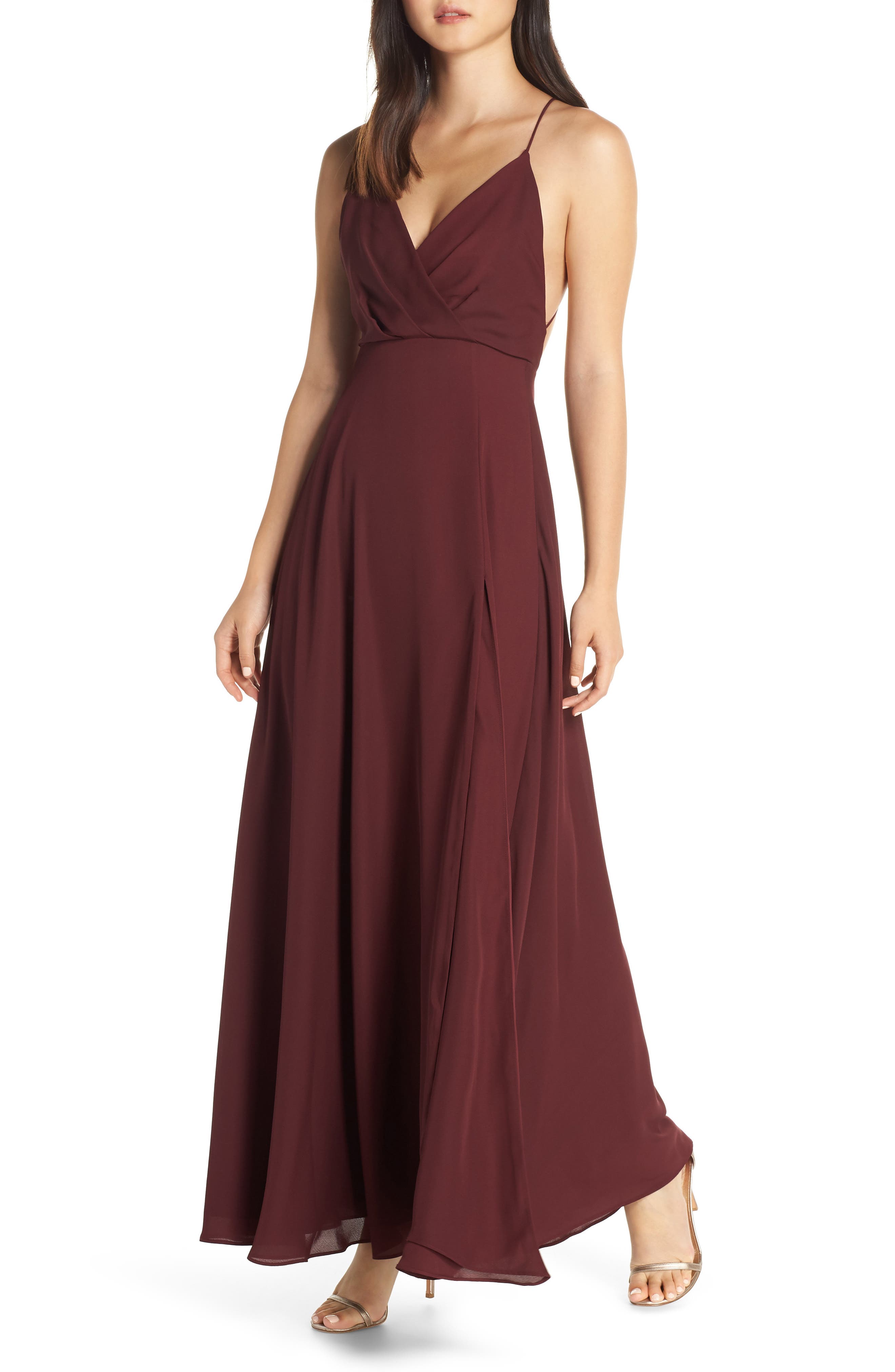 Fame And Partners The Ireland Dress, Burgundy