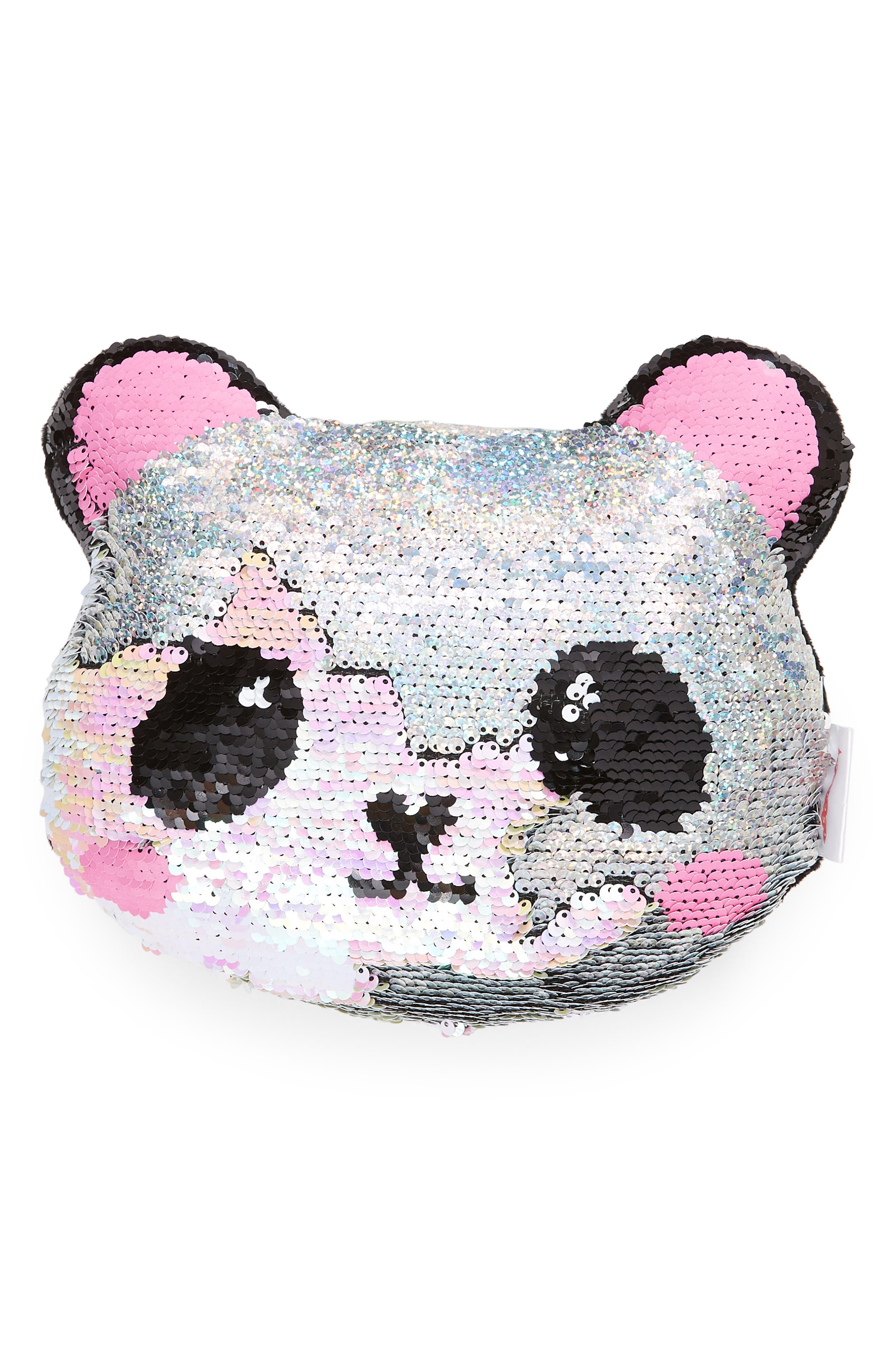 Mini Panda Flip Sequin Accent Pillow | Nordstrom
