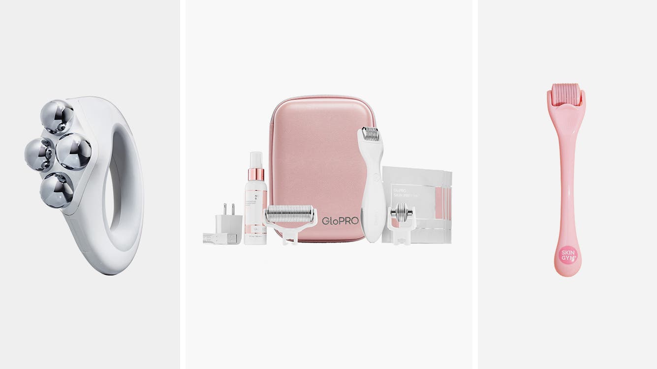 A microcurrent device and a variety of microneedling tools.