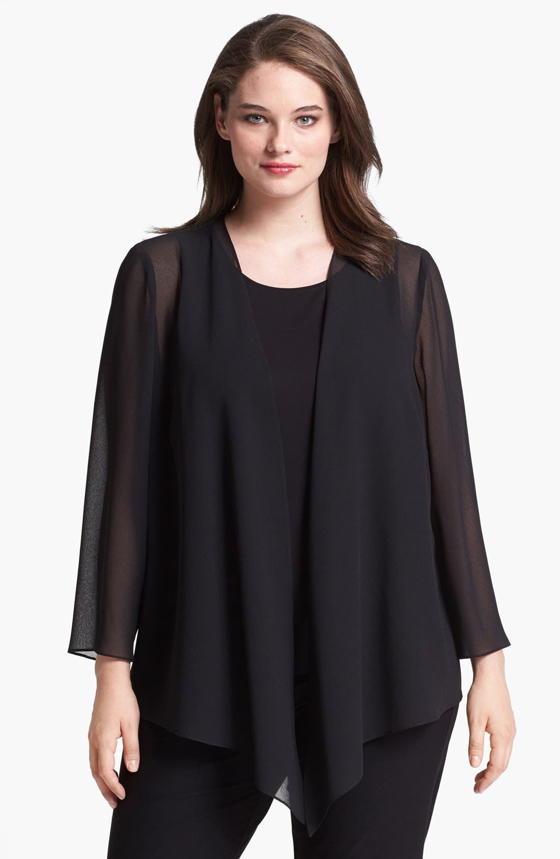 Alex Evenings Open Jacket (Plus Size) Nordstrom