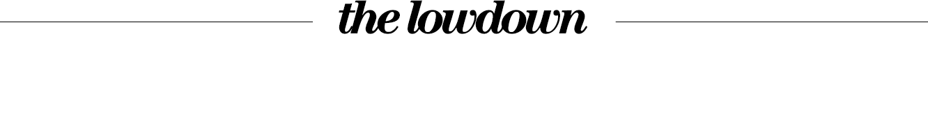the lowdown