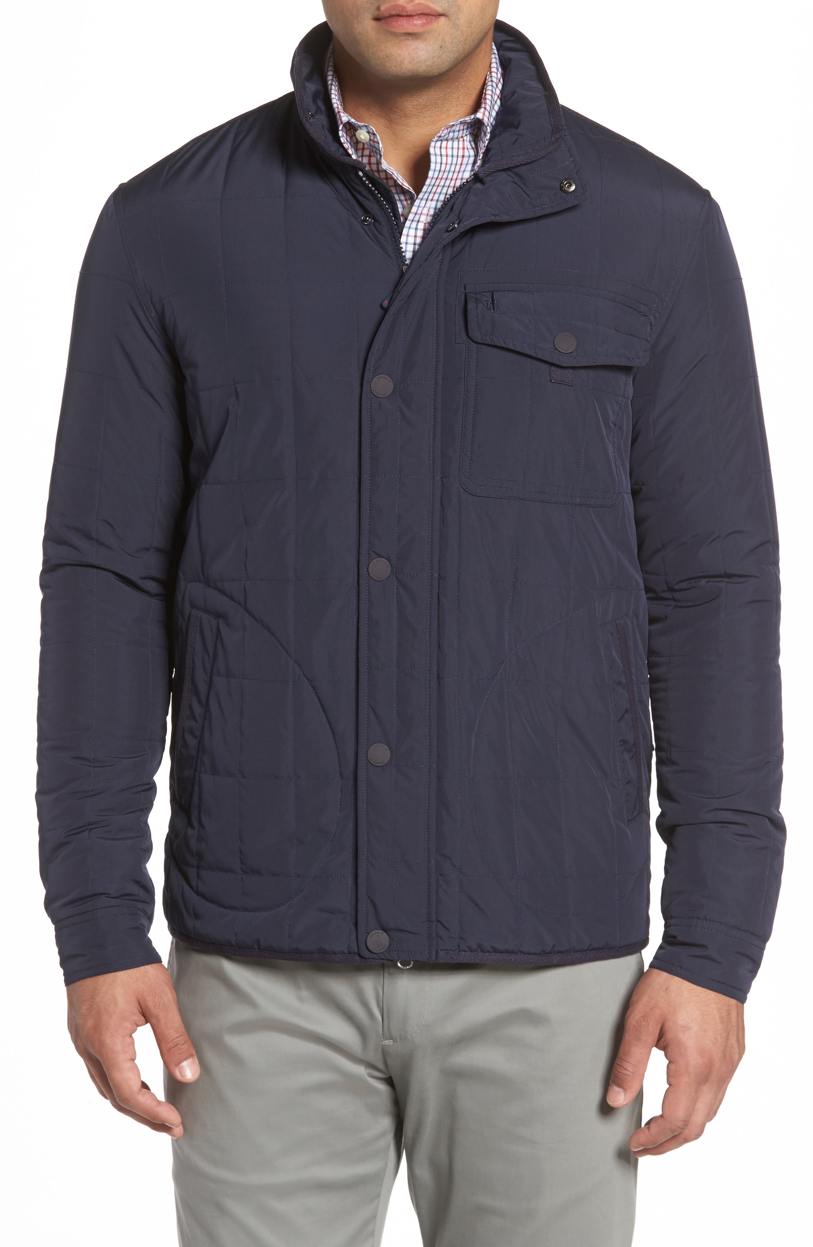 Johnnie-O Midtown Quilted Jacket, Blue