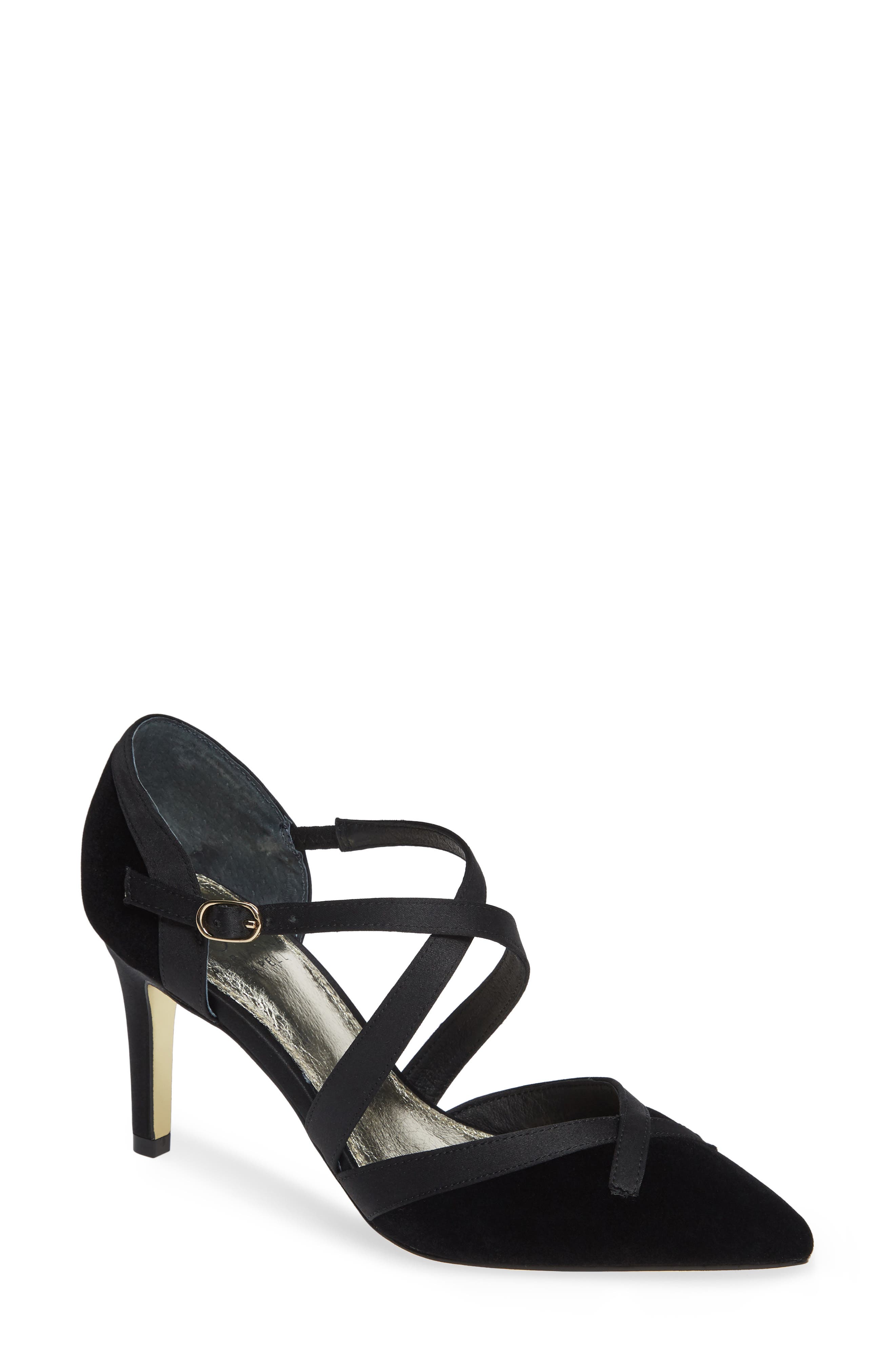Adrianna Papell Hepburn Strappy Pump- Black