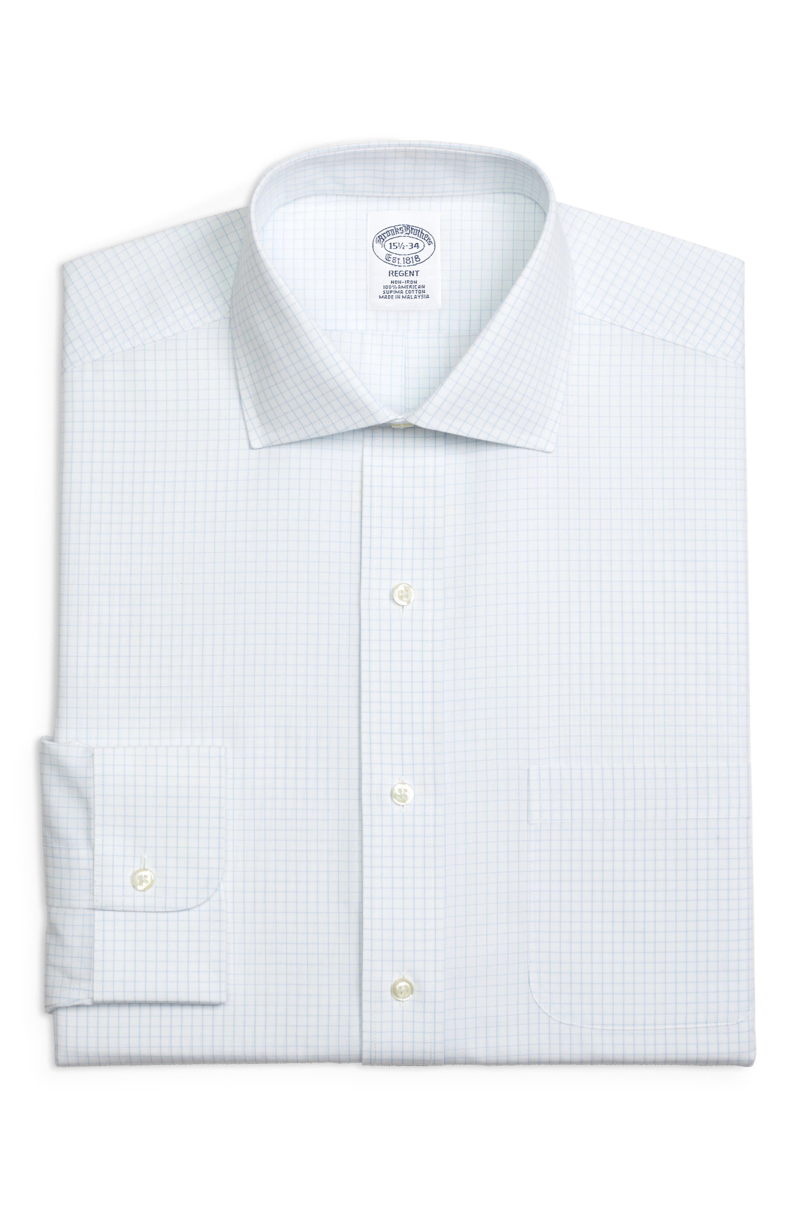 Brooks Brothers Regular Fit Check Dress Shirt (3 For $207)