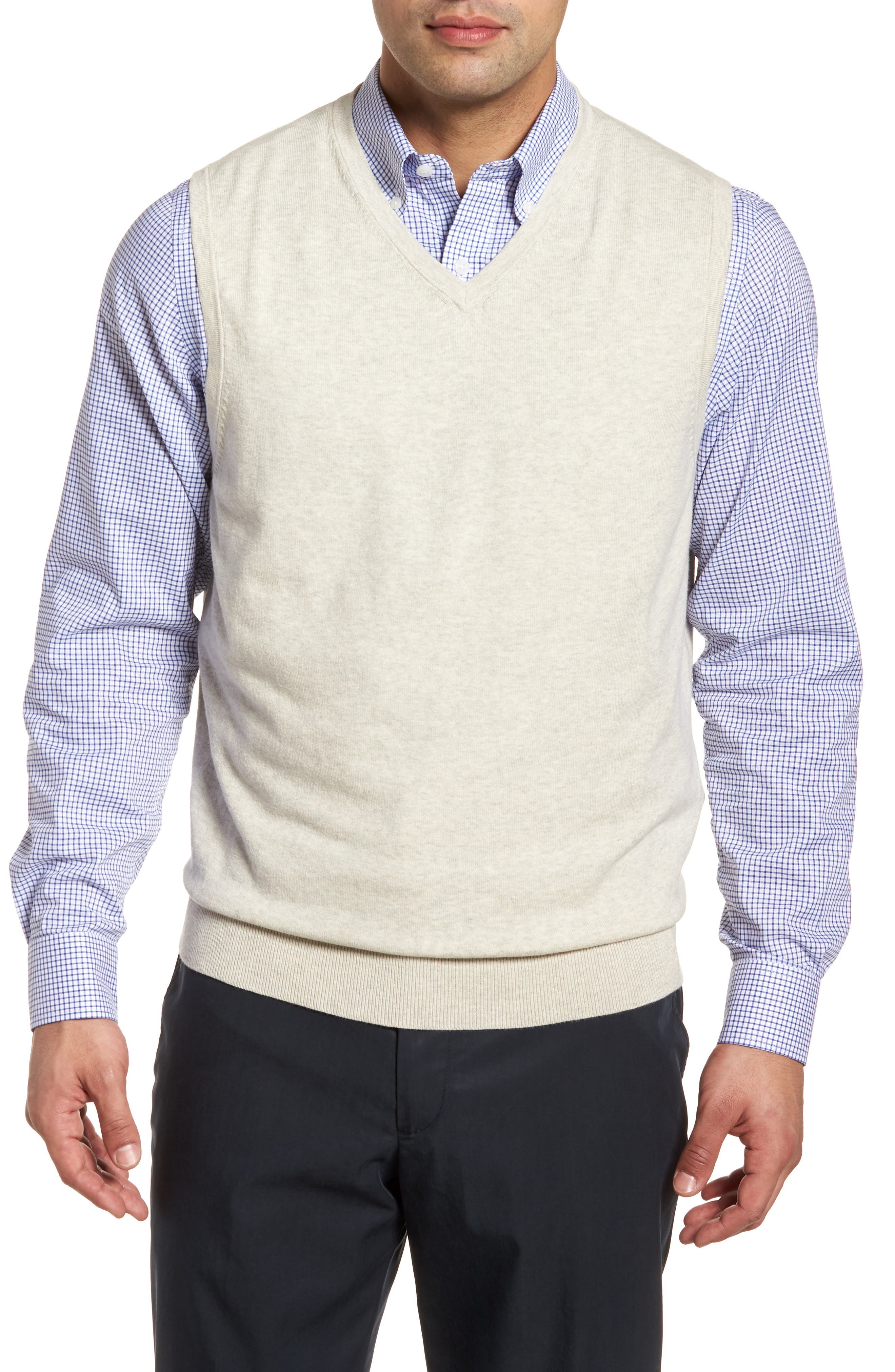 Cutter & Buck Lakemont Classic Fit Sweater Vest, Grey