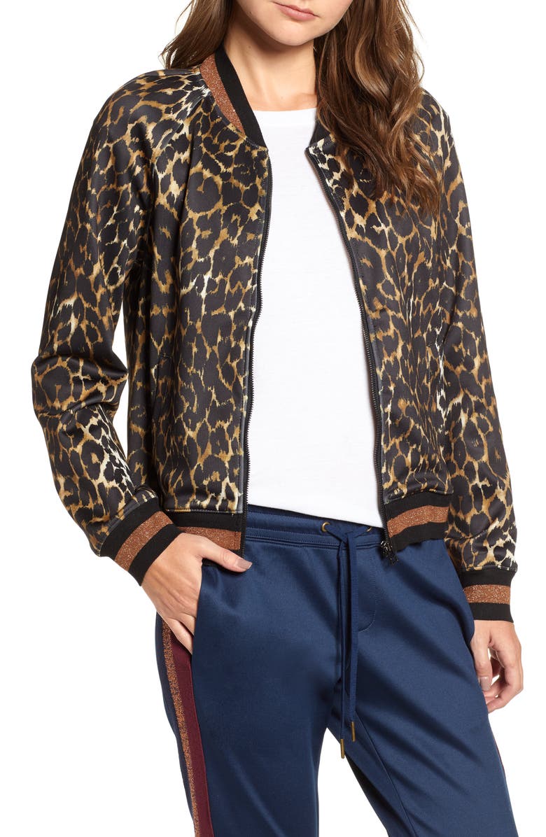 Pam & Gela Leopard Track Jacket | Nordstrom