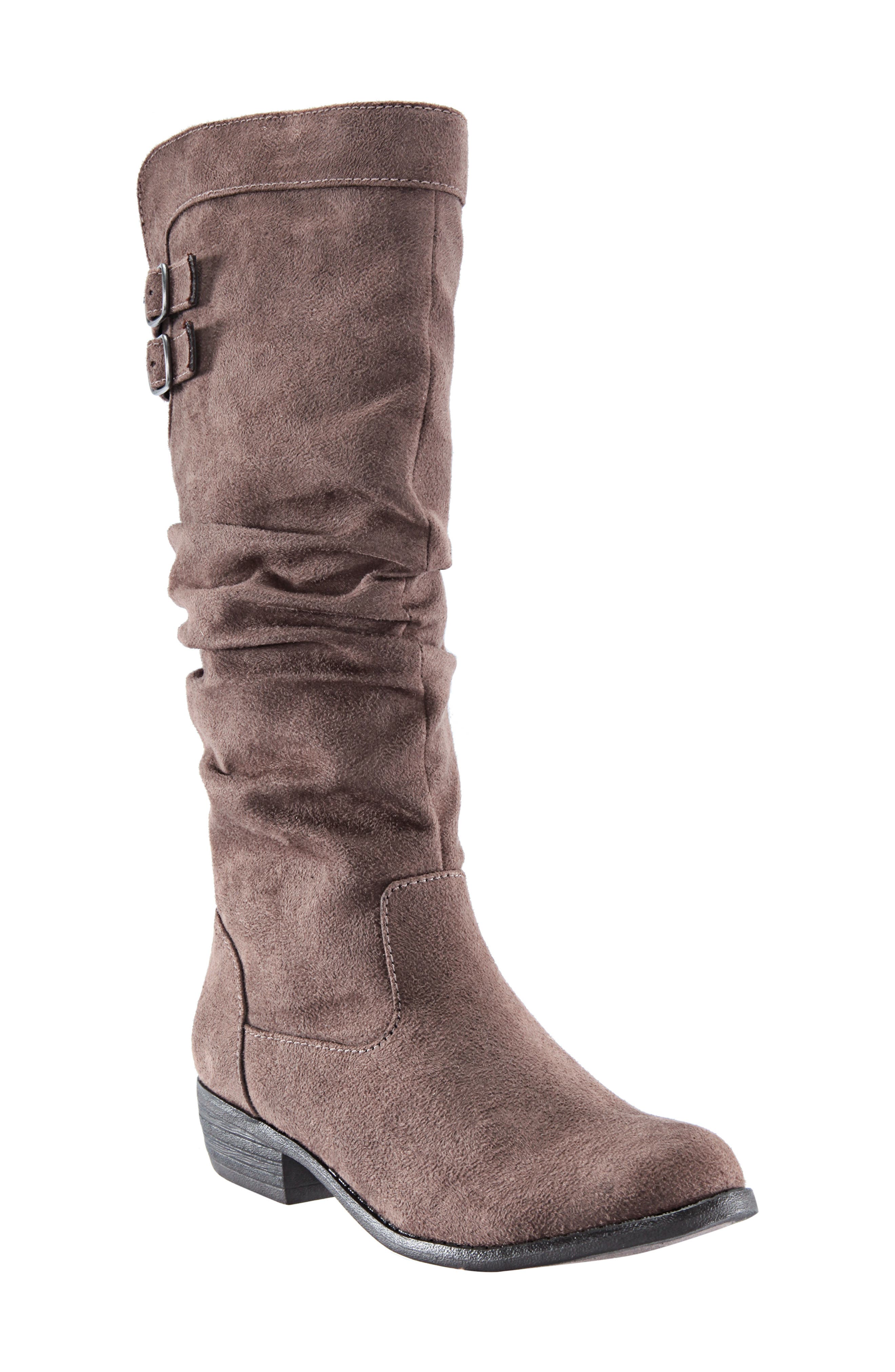 UPC 794378361589 product image for Girl's Nina Gilda Tall Slouchy Boot, Size 2 M - Beige | upcitemdb.com