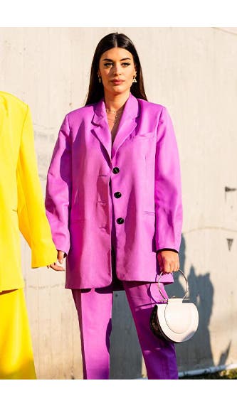Spotted at FW20 Milan Fashion Week: haute pink.