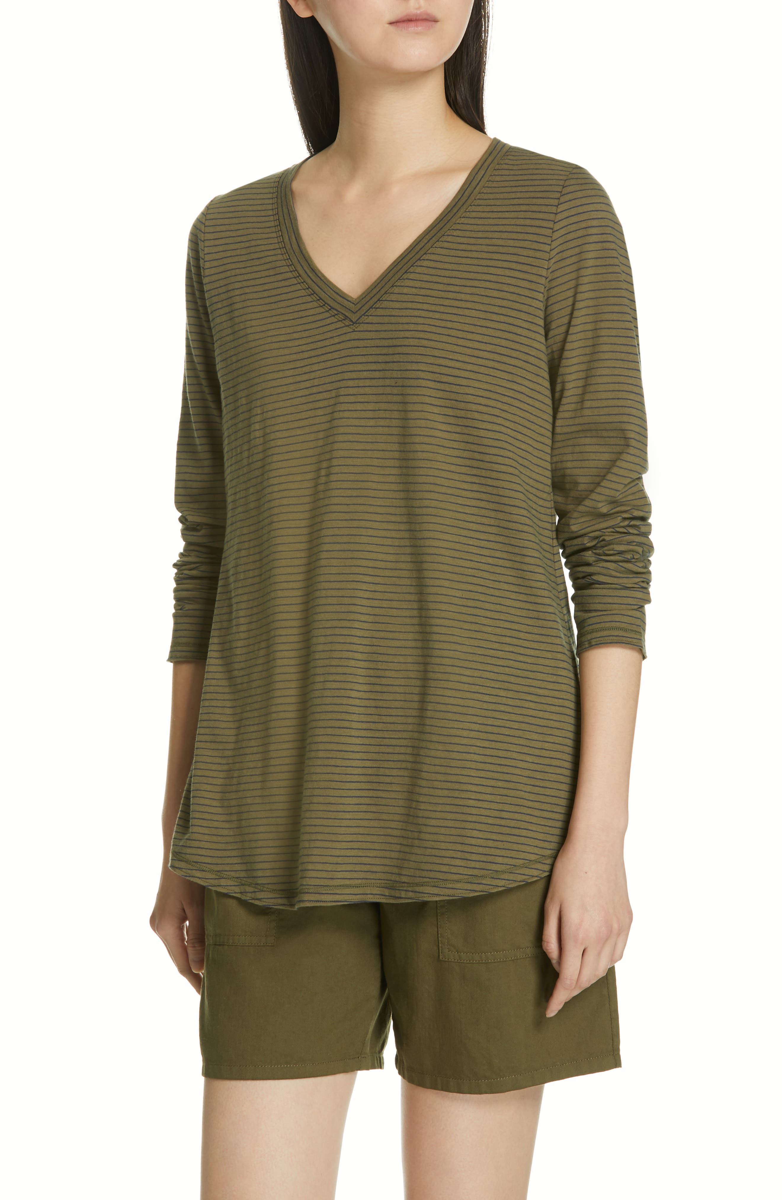 Eileen Fisher Organic Cotton Top, Green