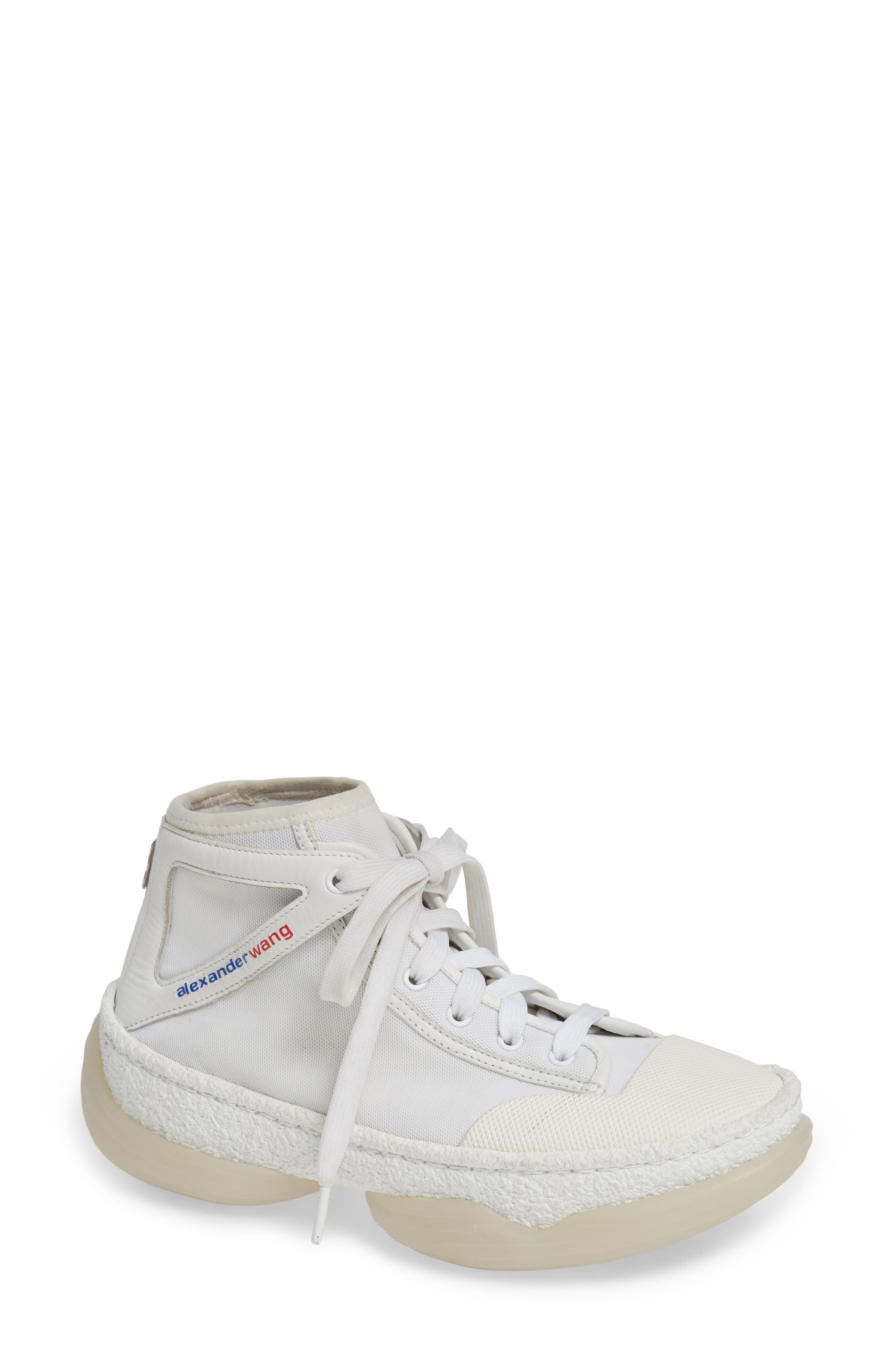 Alexander Wang Logo Platform Sneaker - White
