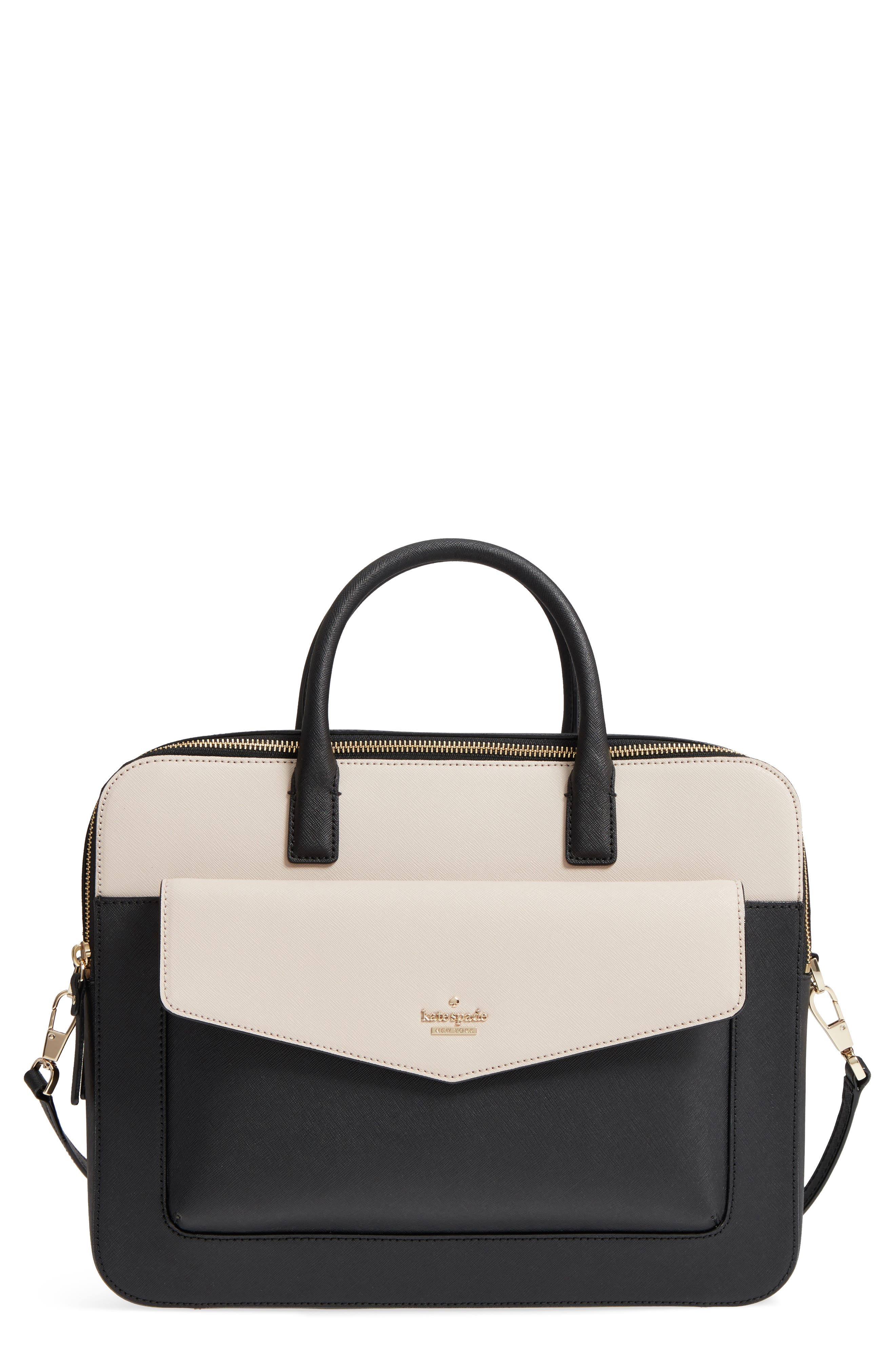 kate spade black computer bag