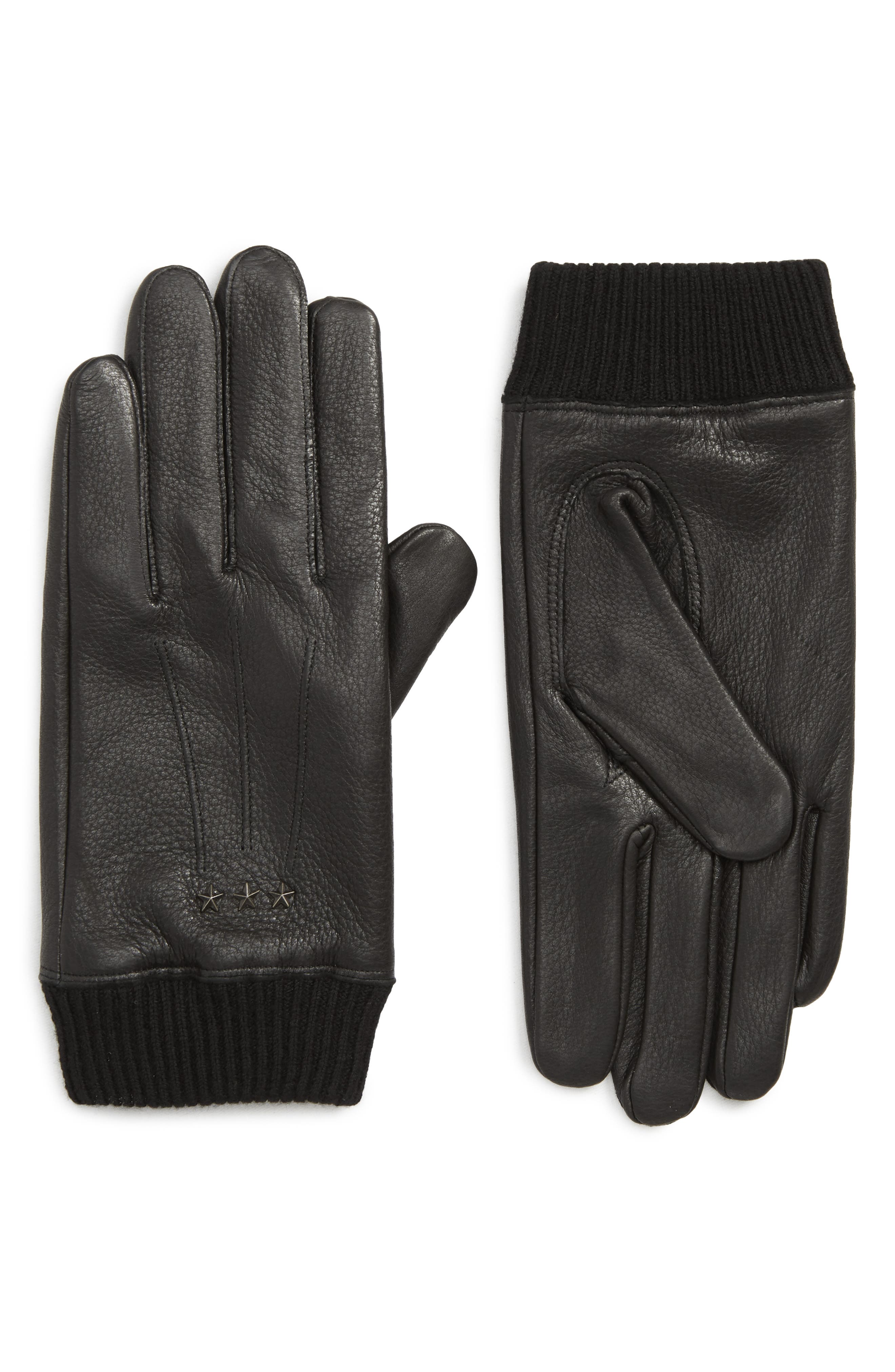 John Varvatos Star Usa Leather Gloves
