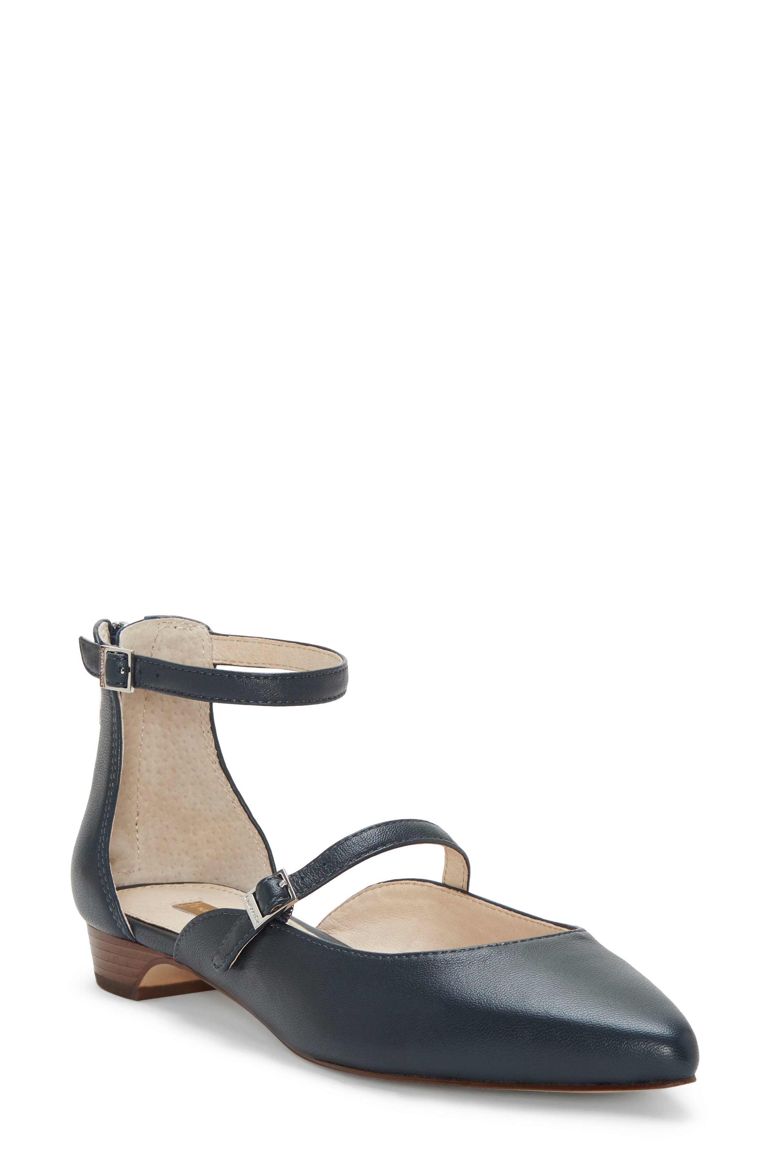 Louise Et Cie Claire Ankle Strap Flat, Blue