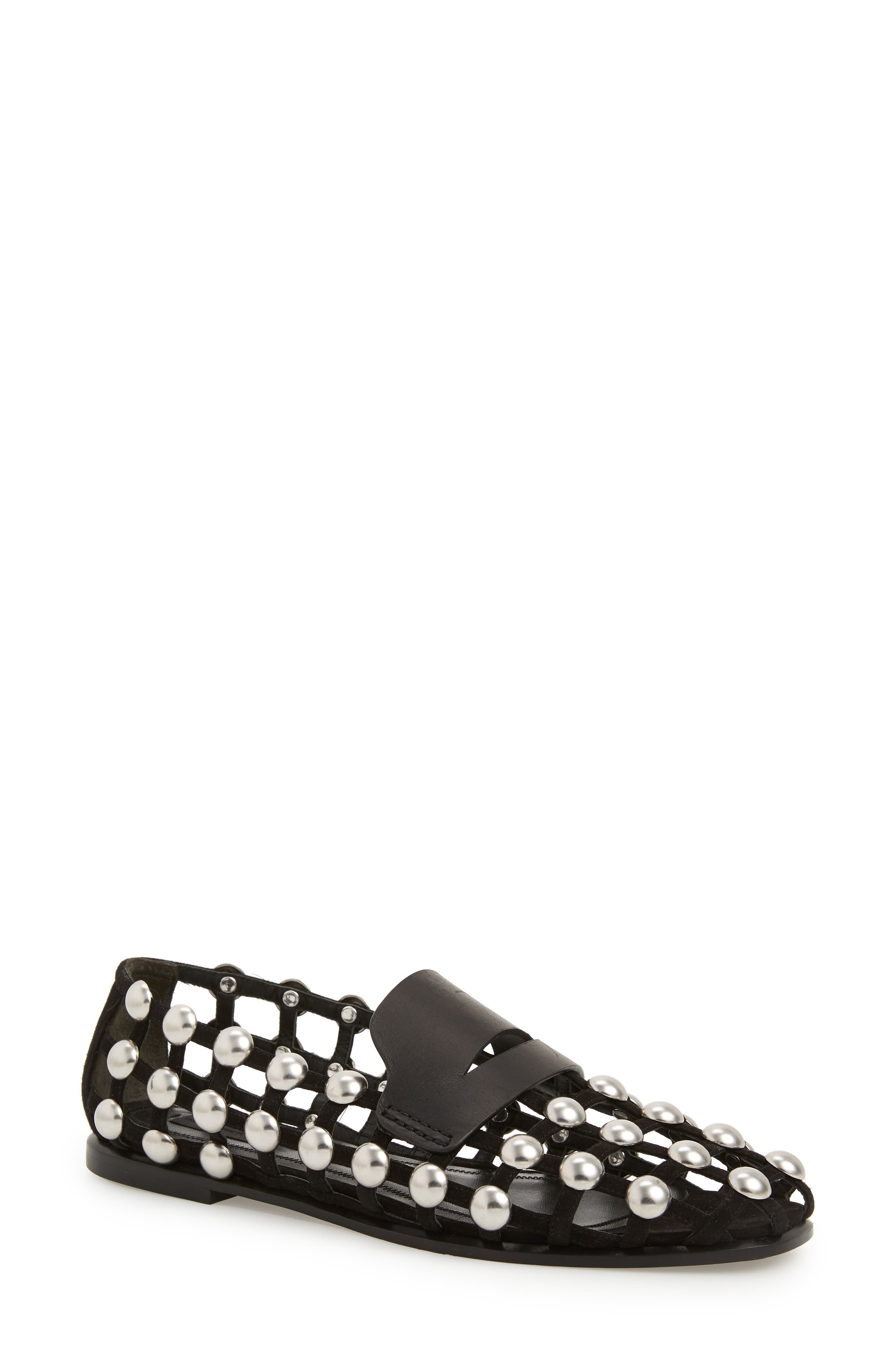 Alexander Wang Grommet Flat, Black